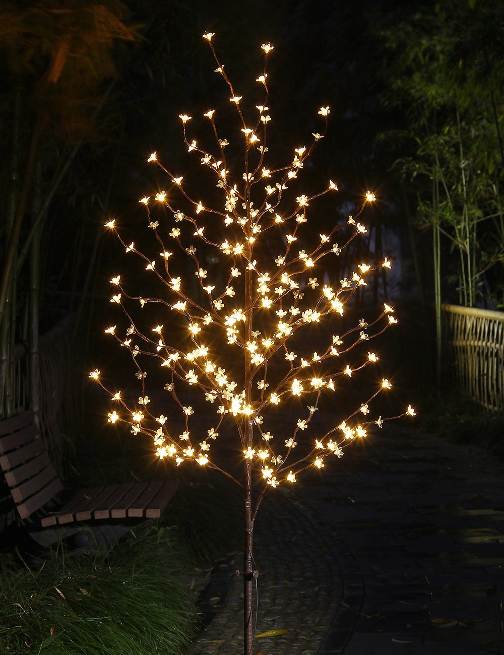 Lightshare 6 5FT 208 LED Cherry Blossom Tree Lighted - LIGHTSHARE Official Imagery - 1