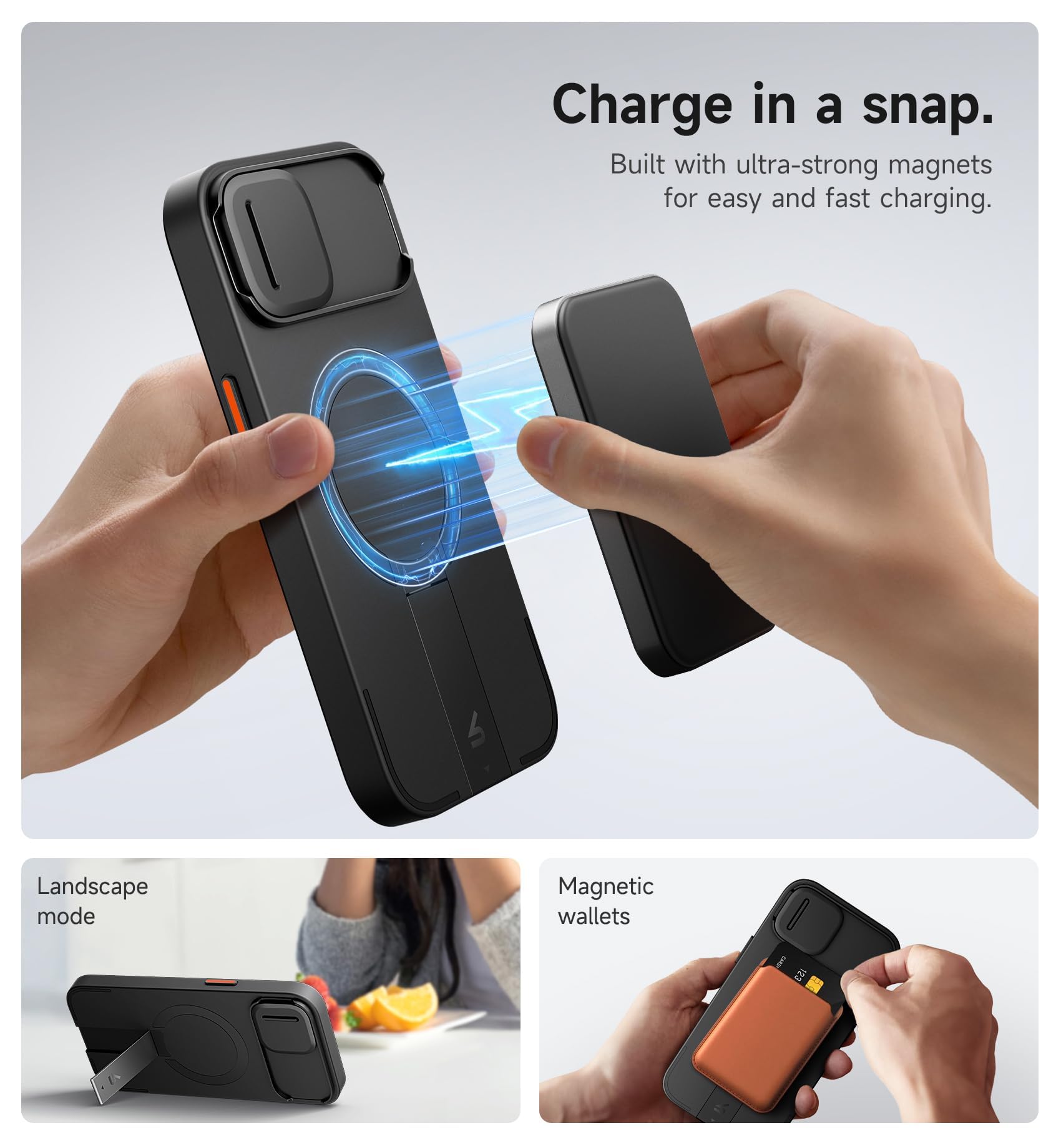 SURITCH for iPhone 13 14 Case with Magnetic Camera Slide - SURITCH Official Imagery - 4