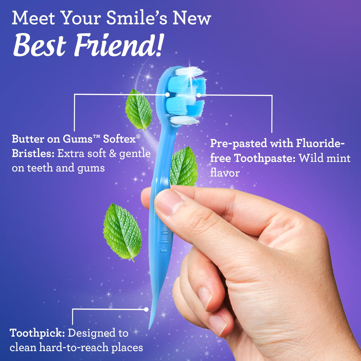 GuruNanda Disposable Travel Toothbrush 1 0 Fluoride Free - GuruNanda Official Imagery - 6