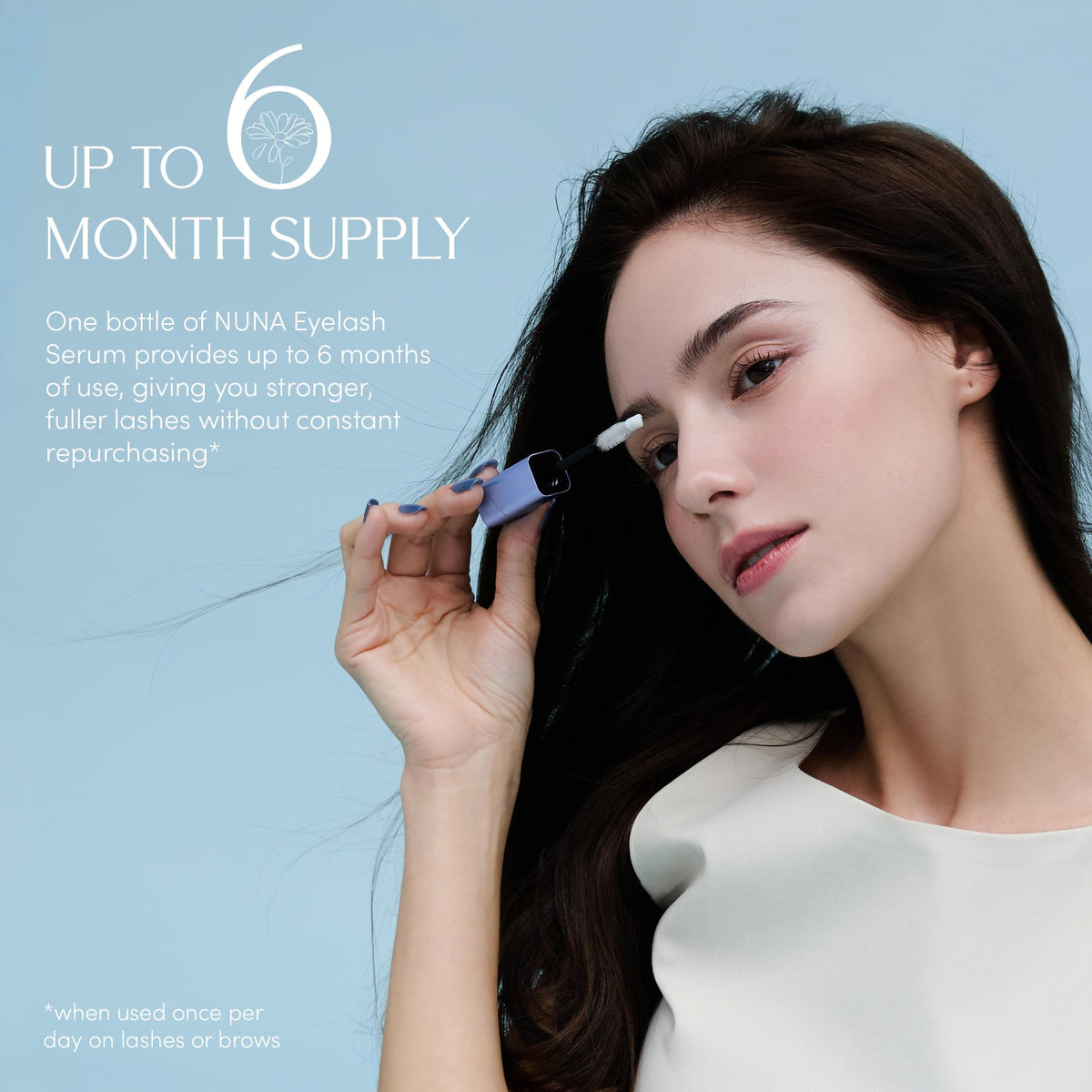 NUNA Eyelash Growth Support Serum 6ml Eye Lash and Eyebrow - NUNA Official Imagery - 8