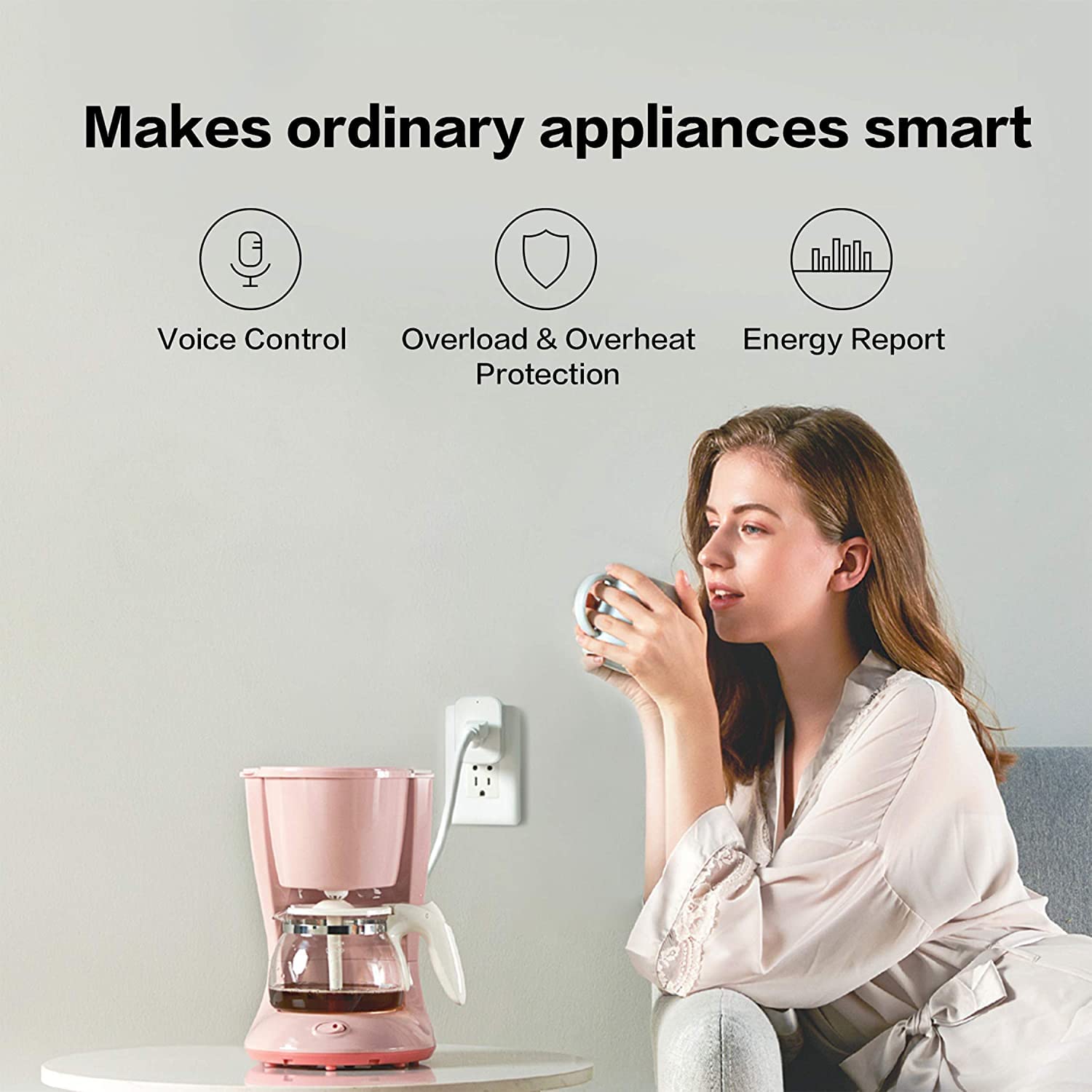 Aqara Zigbee Smart Plug with Energy Monitoring, Overload Protecti - Aqara Official Product View 4