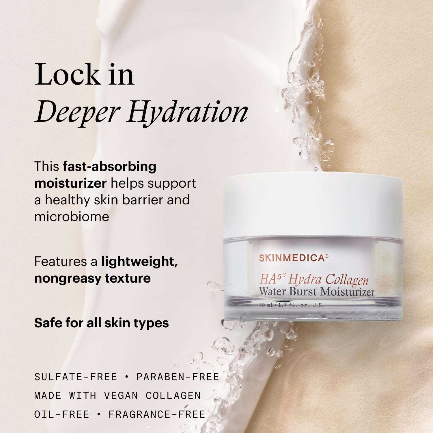 SkinMedica HA Hydra Collagen Water Burst Face Moisturizer - Premium Selection Official Imagery - 4