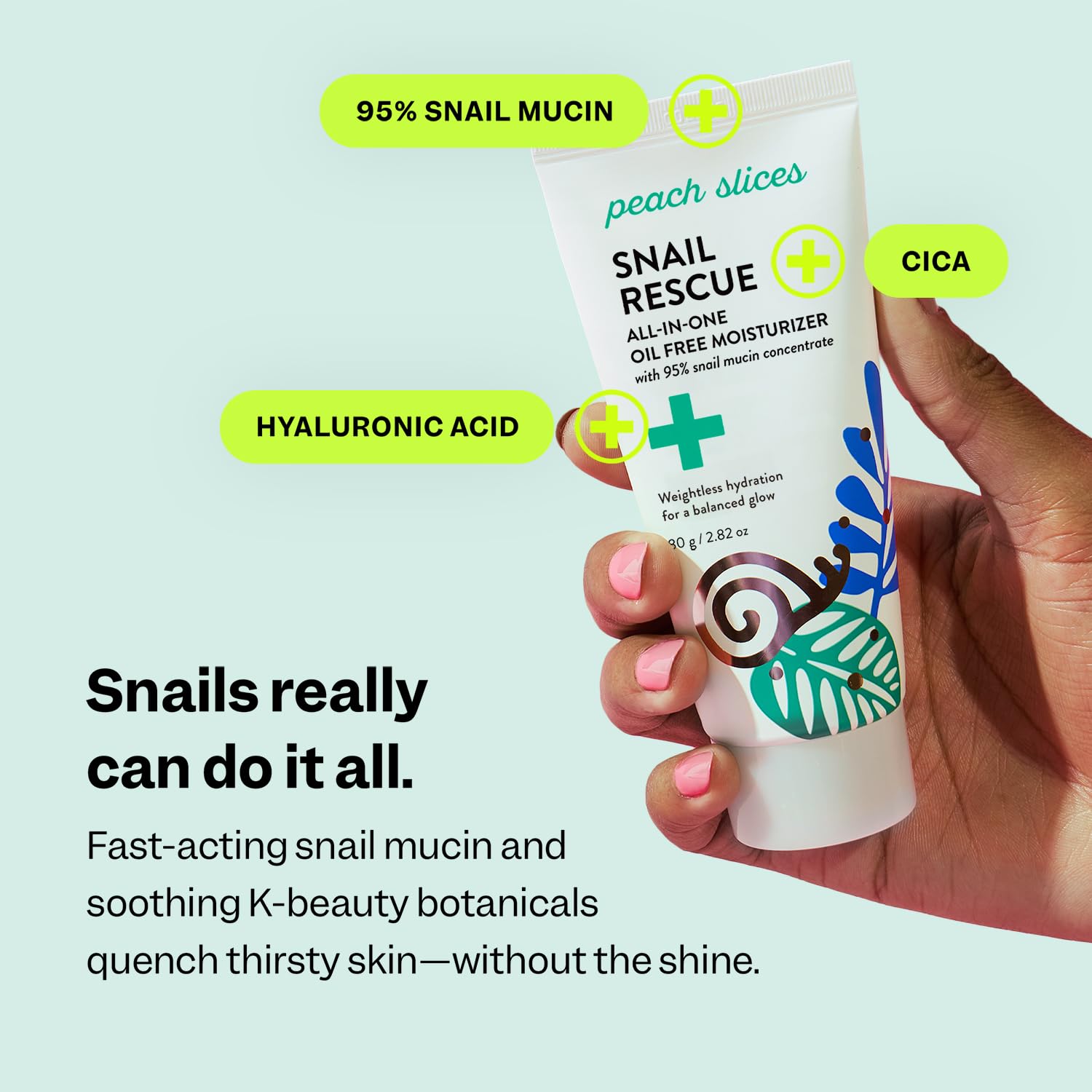 Peach Slices - Snail Rescue All One Oil Free Moisturi - Peach Slices Official Product View 4