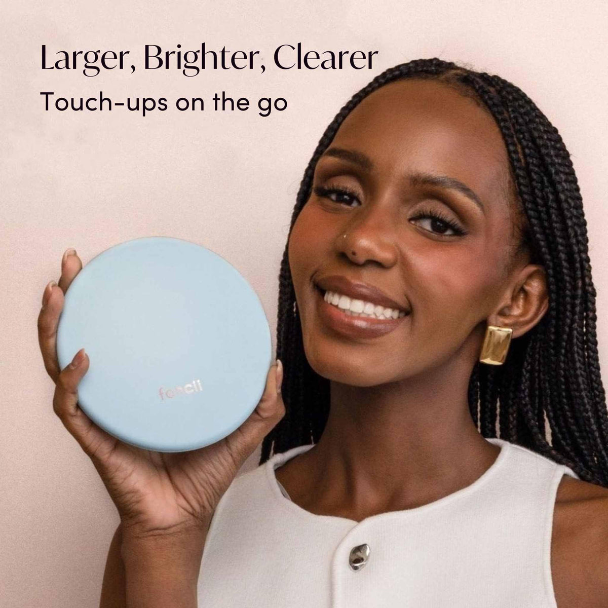 Fancii Taylor Rechargeable Compact Makeup Mirror with LED - Fancii Official Imagery - 5