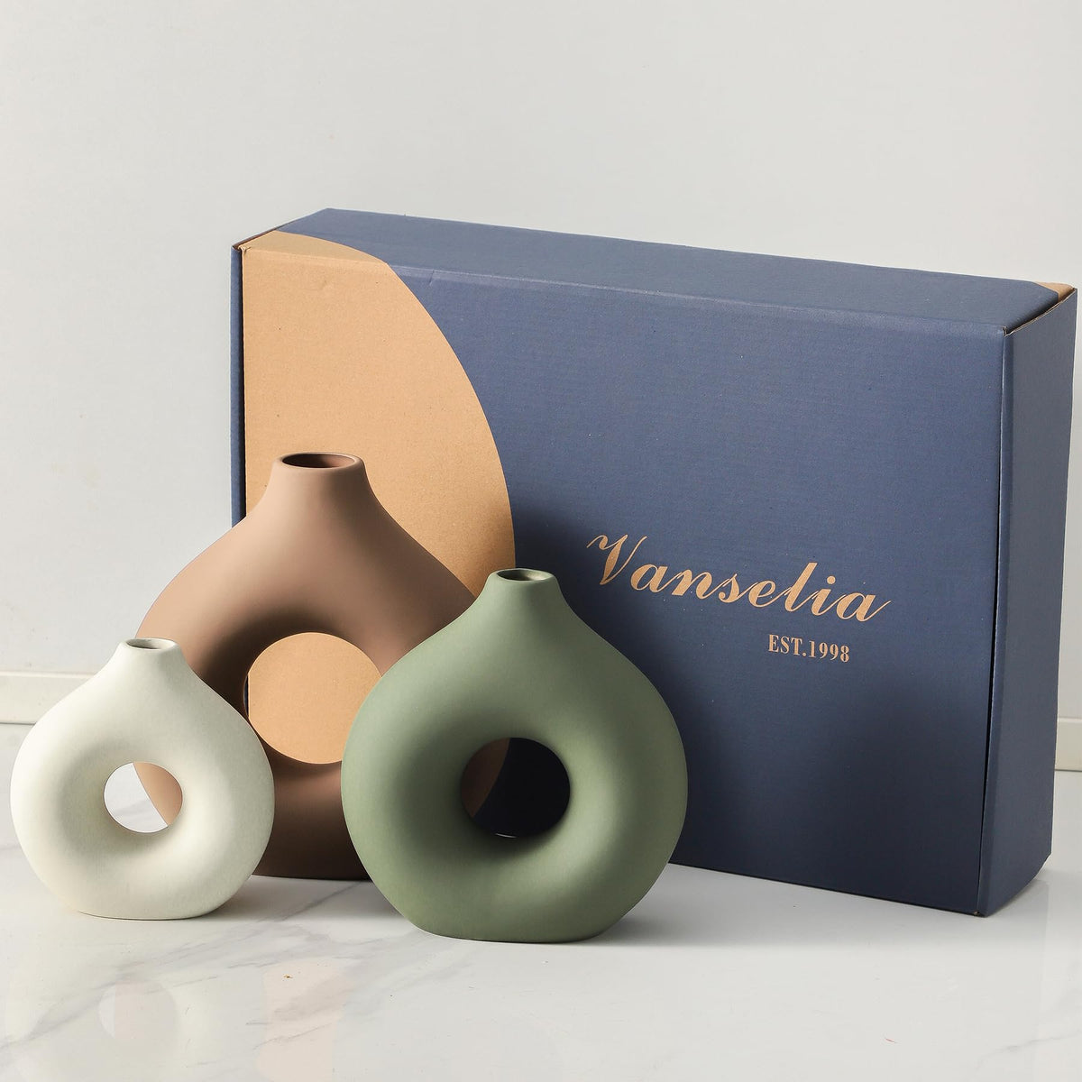 Ceramic Vase Home Table Decor - Vanselia Official Imagery - 7
