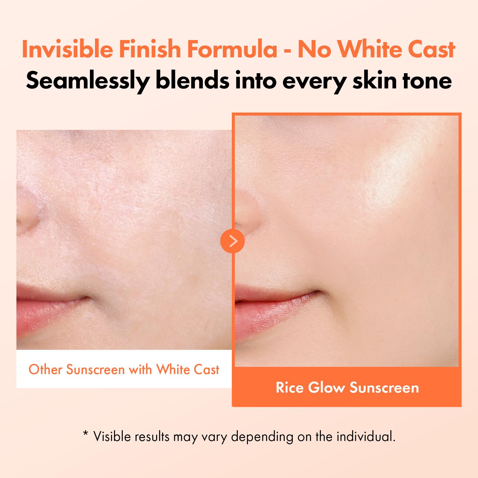 TOSOWOONG Rice Glow Sunscreen SPF50+ Broad Spectrum for Face, No White Cast - TOSOWOONG Official Product View 3