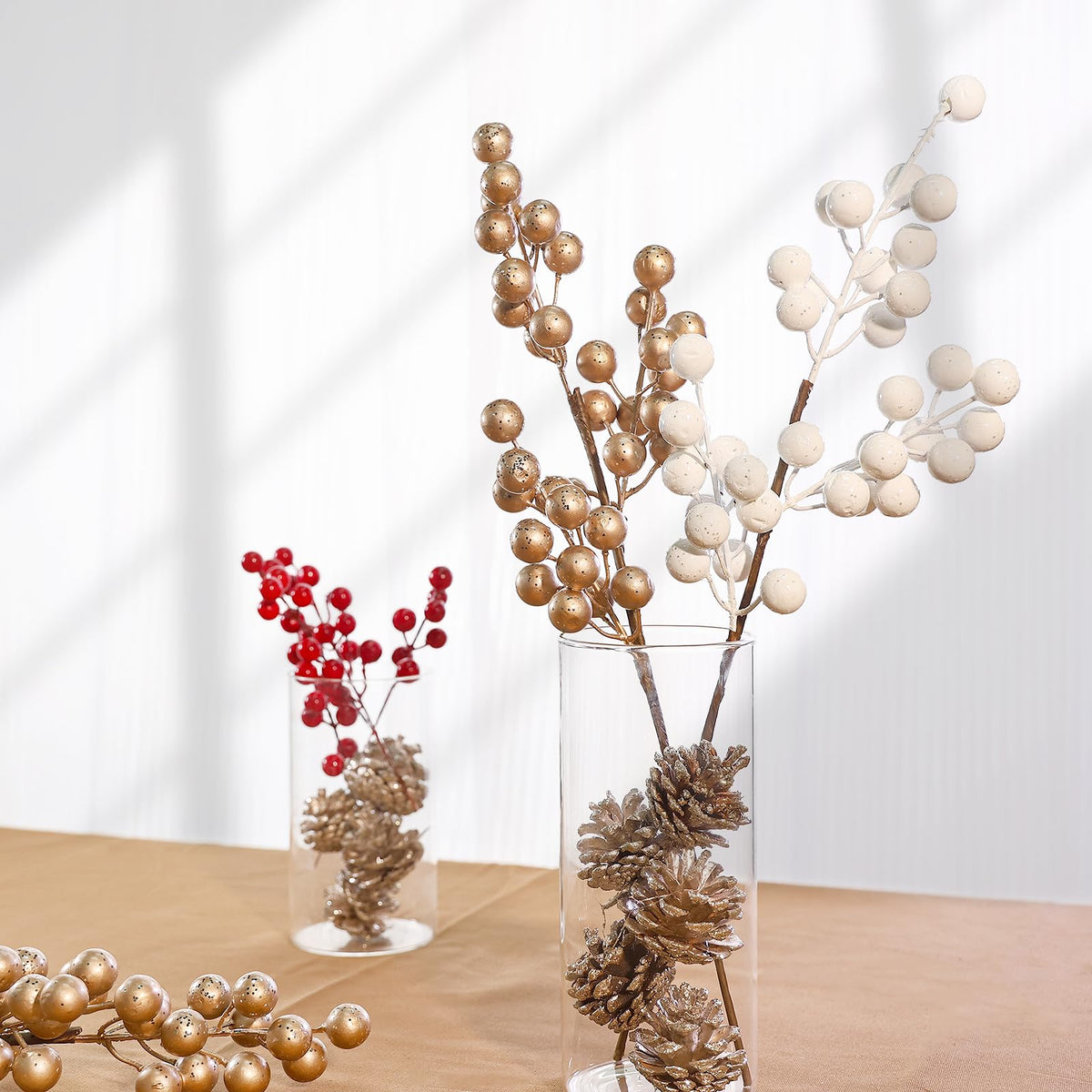 6Pcs Glass Cylinder Vases Clear Flower Vase Bulk for - SUPMIND Official Imagery - 6