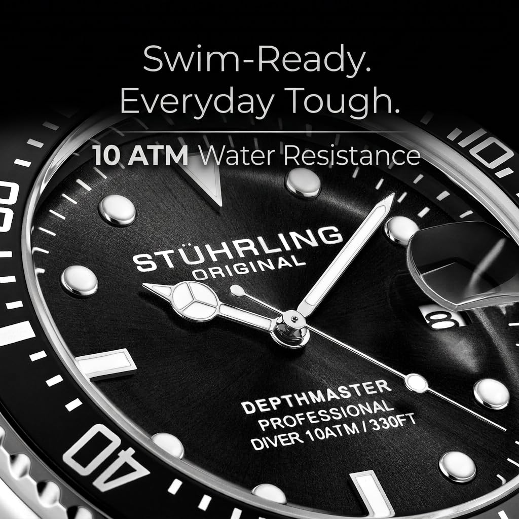 Stuhrling Original Men s Dive Watch 42mm Stainless Steel - Stuhrling Original Official Imagery - 5