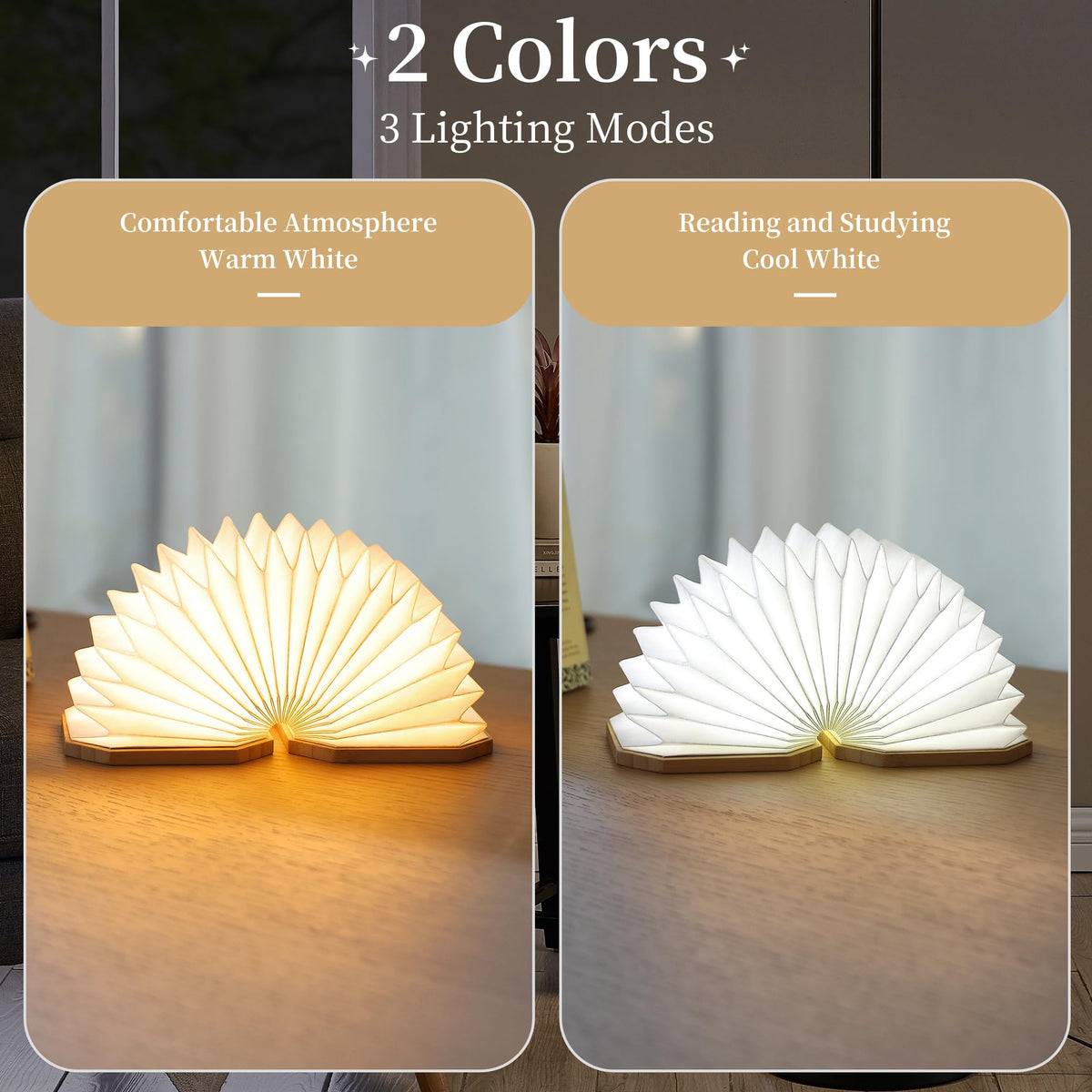Paper Lamp Japanese Gifts House Warming Gifts Book lamp 3 - Uniwolk Official Imagery - 4