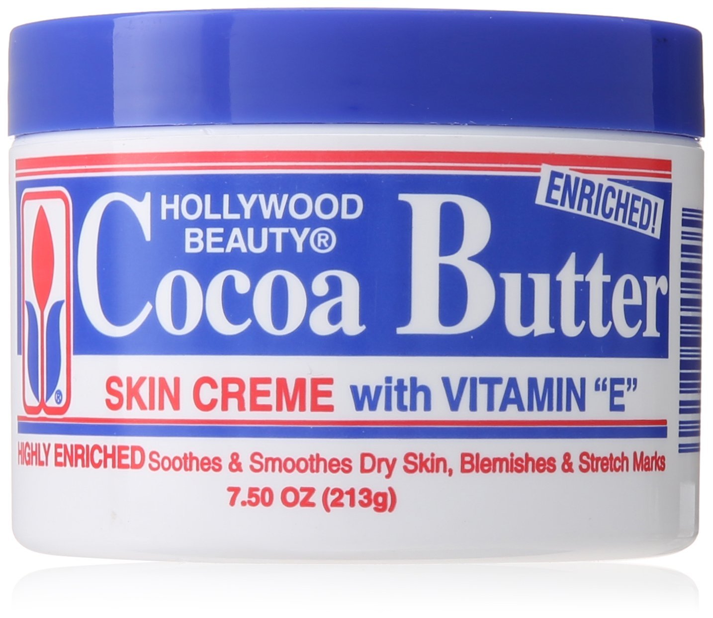 Hollywood Beauty Cream, Cocoa Butter, 7.5 Ounce - Product Imagery