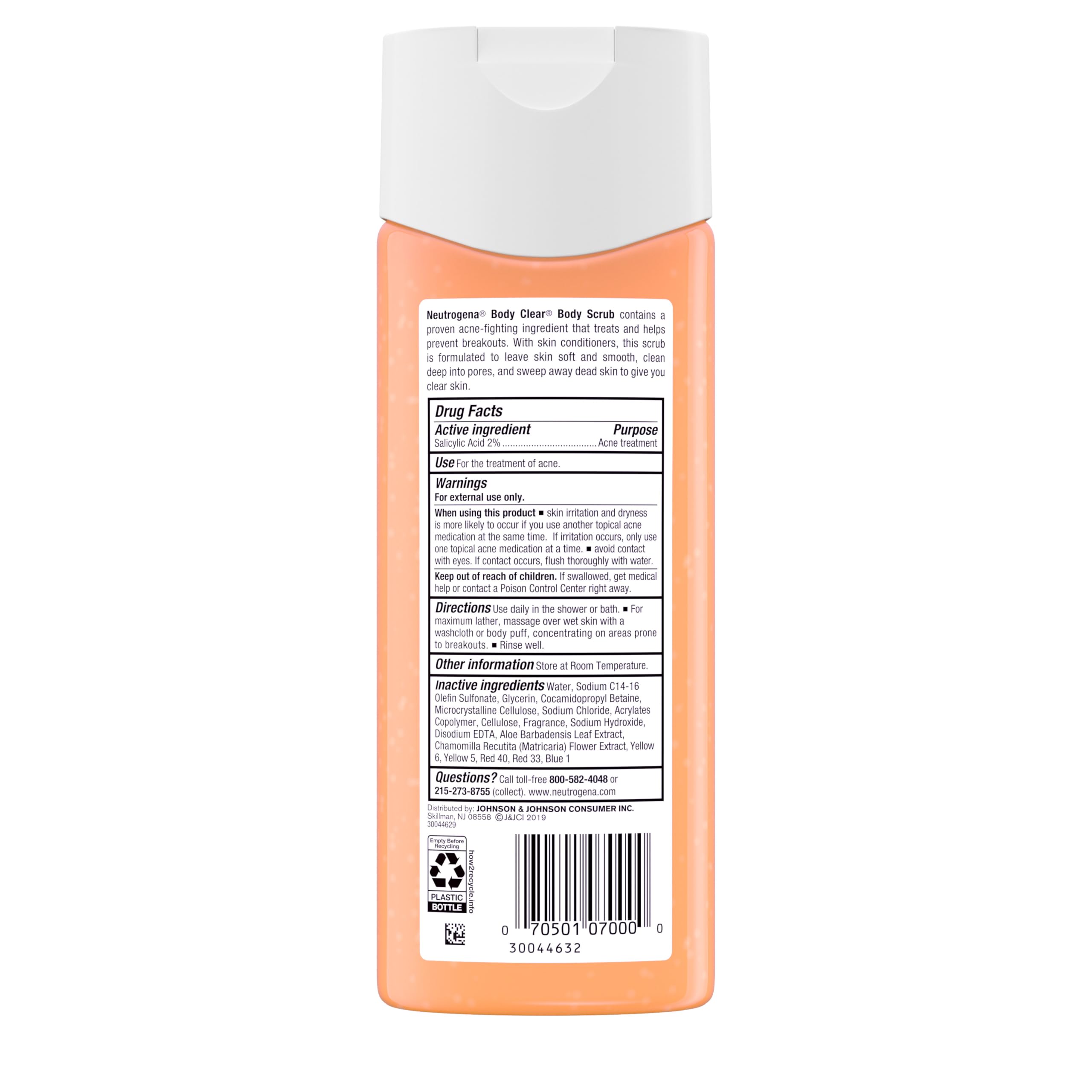 Elefair Tech Neutrogena Body Clear Acne Body Wash & Exfoliating Scrub, 8.5 fl oz - Elefair Tech Official Product View 10