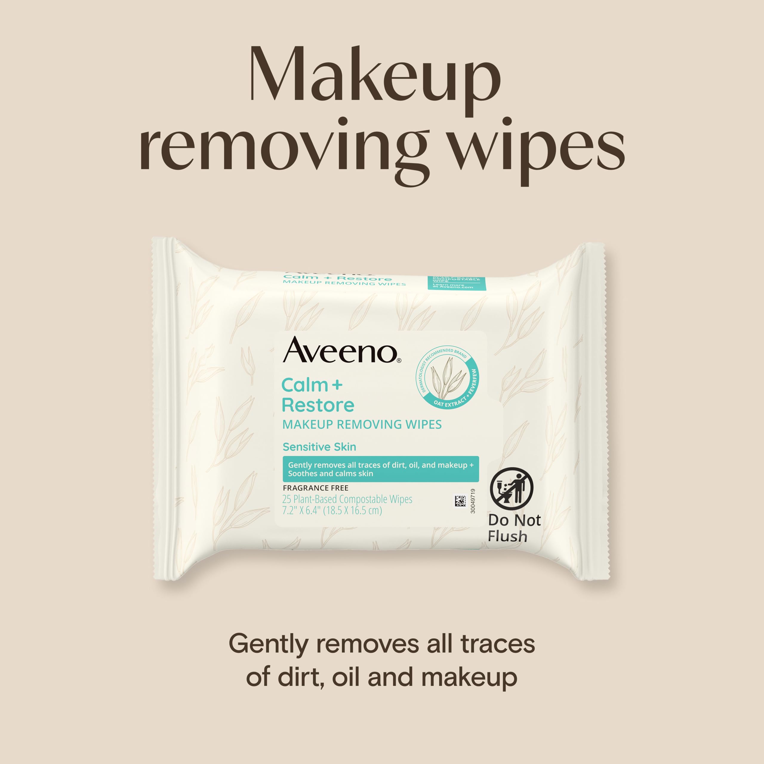 Elefair Tech Aveeno Calm + Restore Unscented Makeup Remover Wipes, Alcohol - - Elefair Tech Official Product View 3