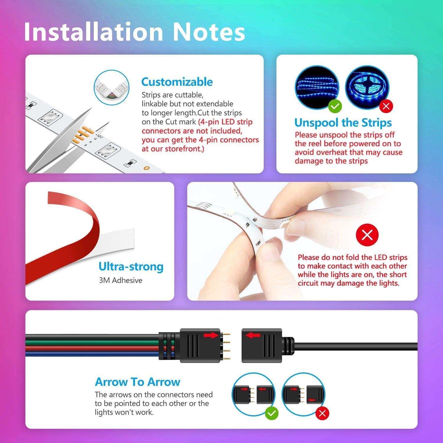 Nexillumi Led Lights for Bedroom 100ft Music Sync Color Changing - Nexillumi Official Product View 6