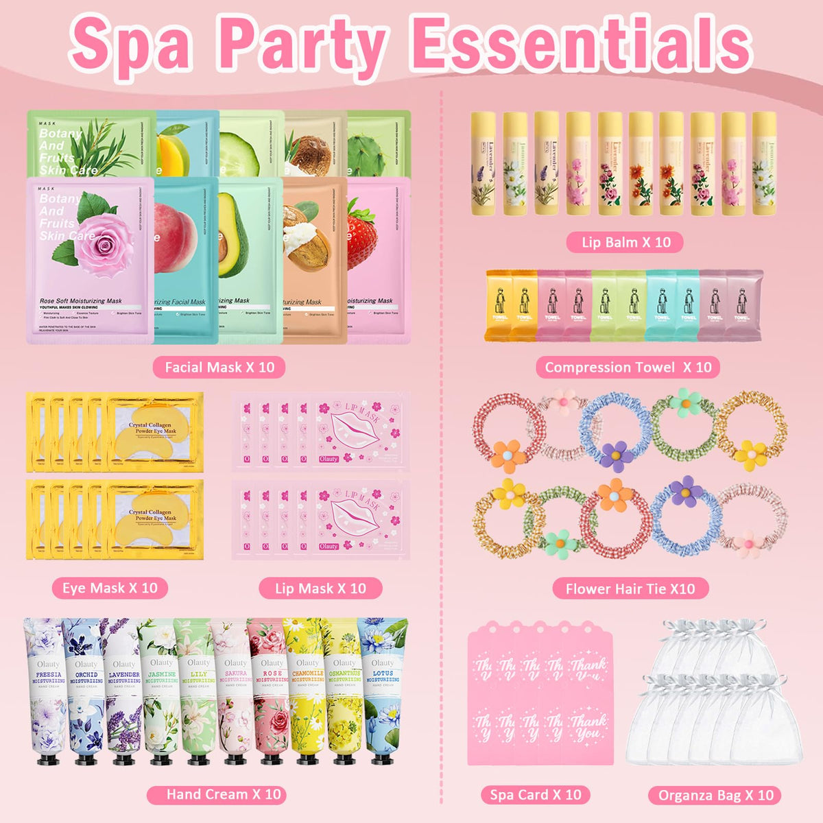 90 PCS Spa Party Supplies Gifts for Women Spa Party Supplies - Sulily Official Imagery - 4