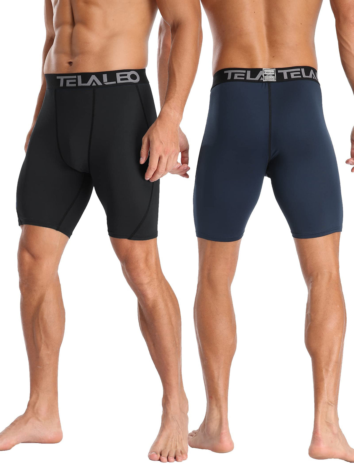 Compression Shorts Men Spandex Athletic Underwear Boxer - TELALEO Official Imagery - 4