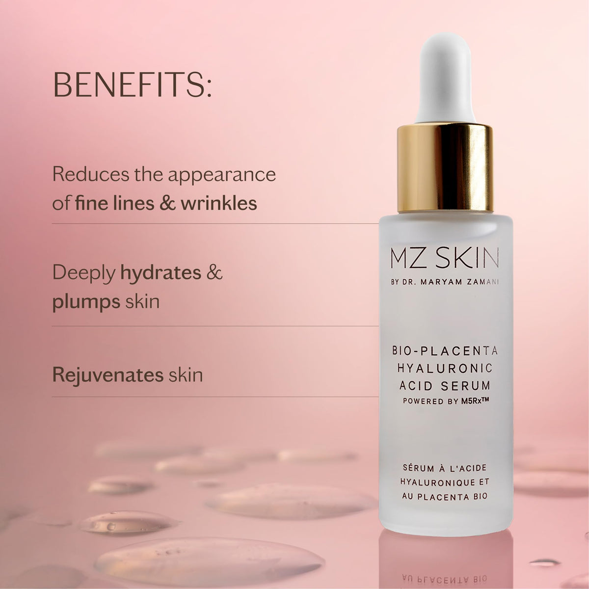 MZ SKIN Bio Placenta Hyaluronic Acid Serum - Premium Selection Official Imagery - 3