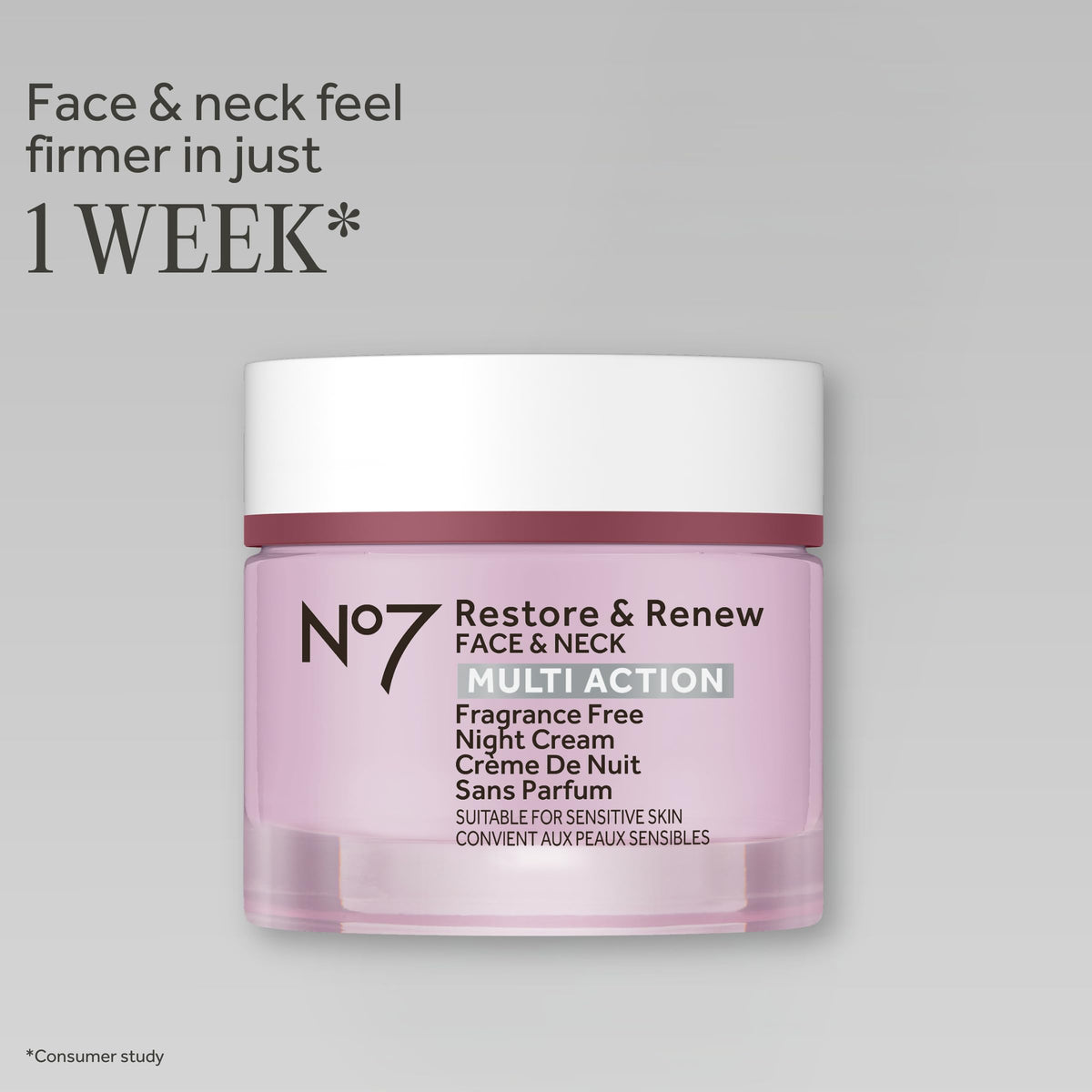 No7 Restore Renew Sculpting Face Neck Night Cream 50ml - No7 Official Imagery - 3
