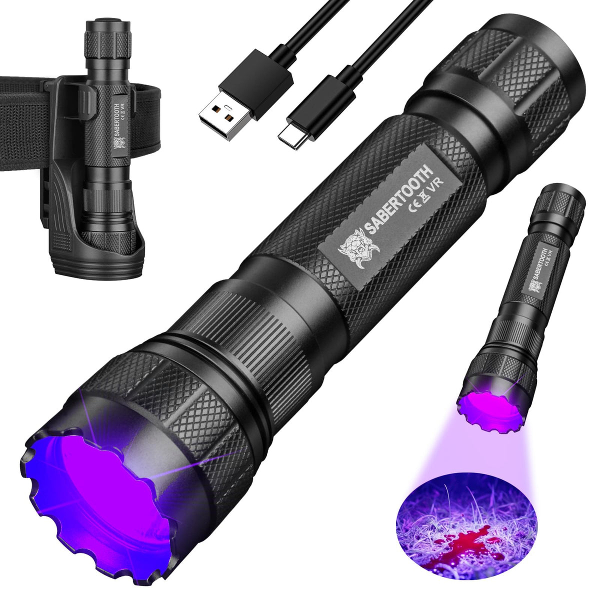 Blood Tracker Flashlight for Hunting Deer Hunting Gift Blood - SABERTOOTH Official Imagery - 1