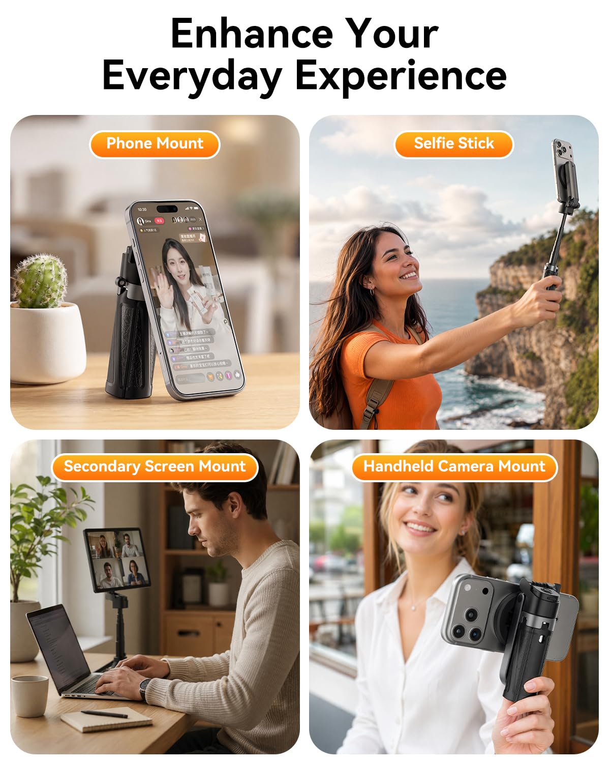 Portable Travel Monitor Stand Magnetic Height Adjustable - ALAFLY Official Imagery - 8