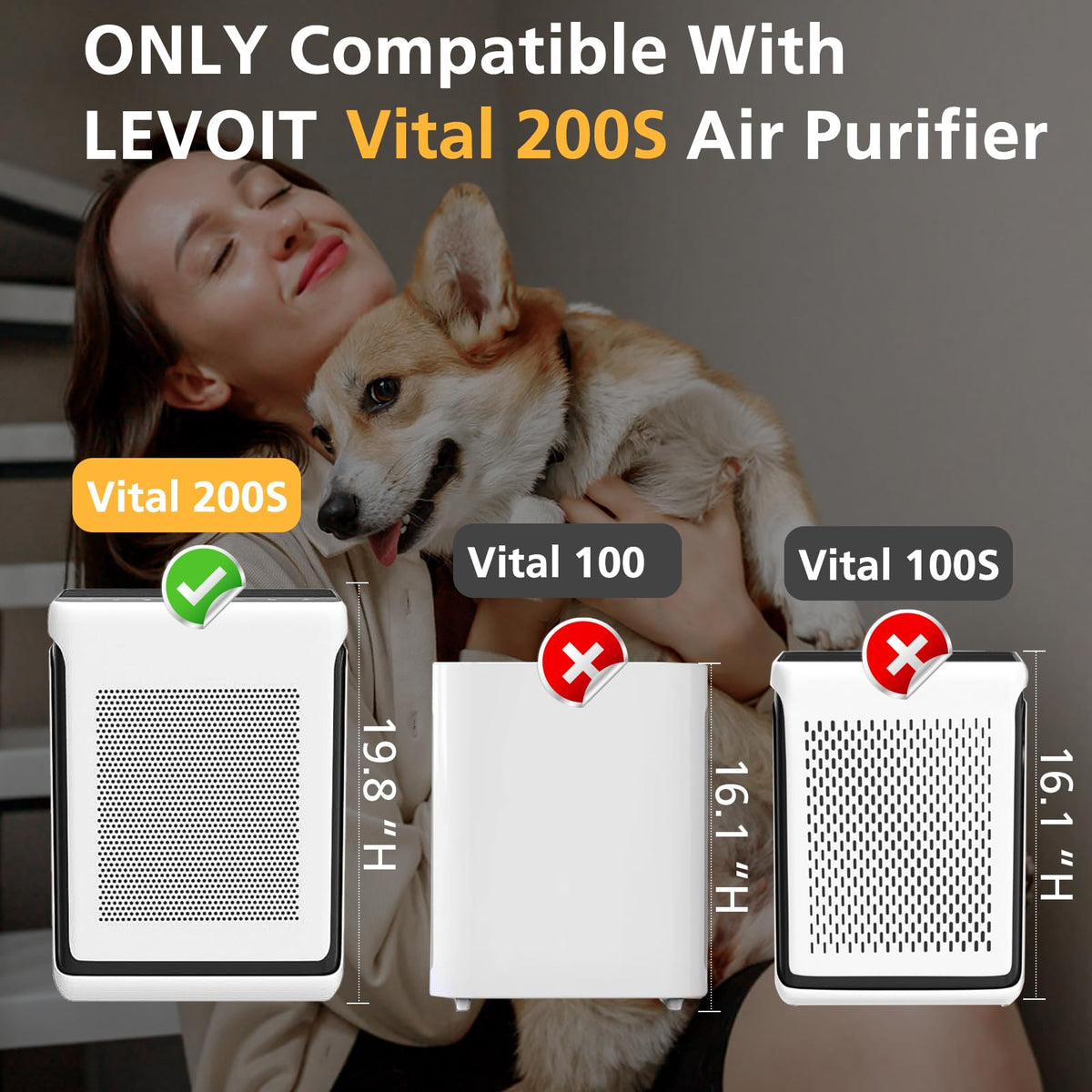 Vital 200S Replacement Filter for LEVOIT Vital 200S P Air - isinlive Official Imagery - 4