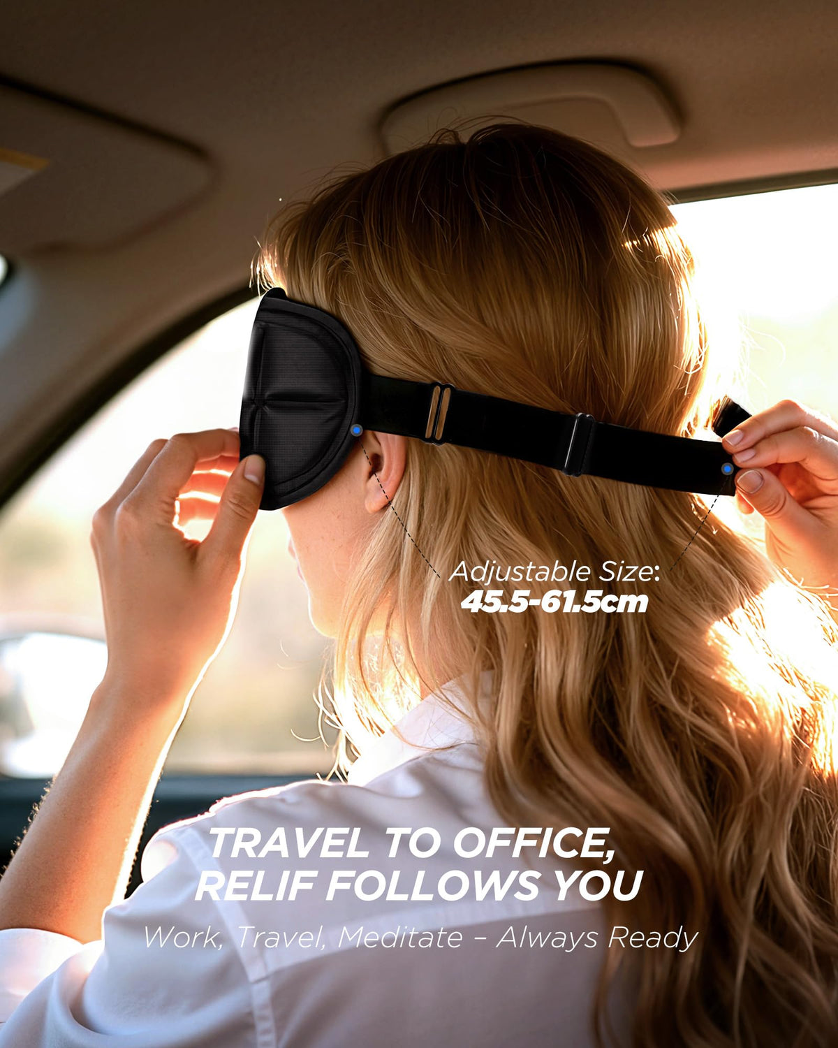 3D Cooling Sleep Mask with Double Coldfocus Gel for Hot Cold - Tolaccea Official Imagery - 8