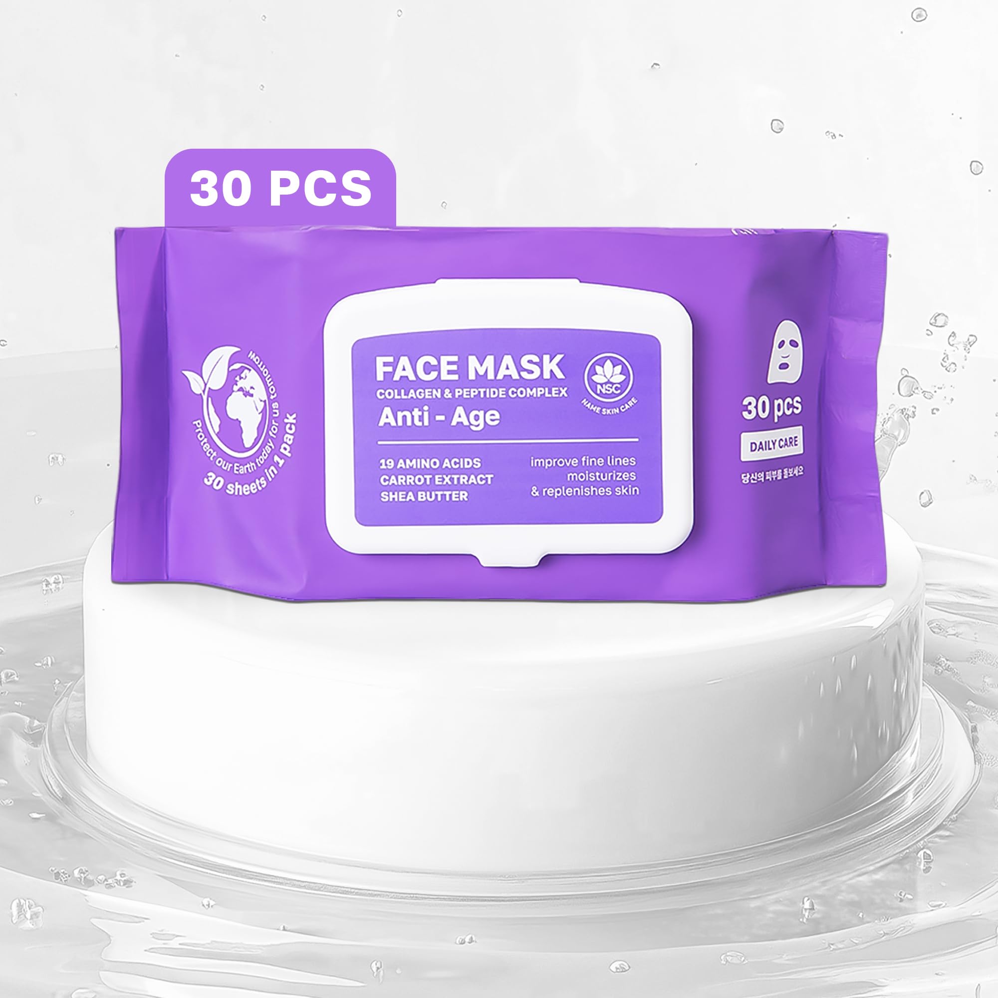 Korean Collagen Face Mask Set - NSC
