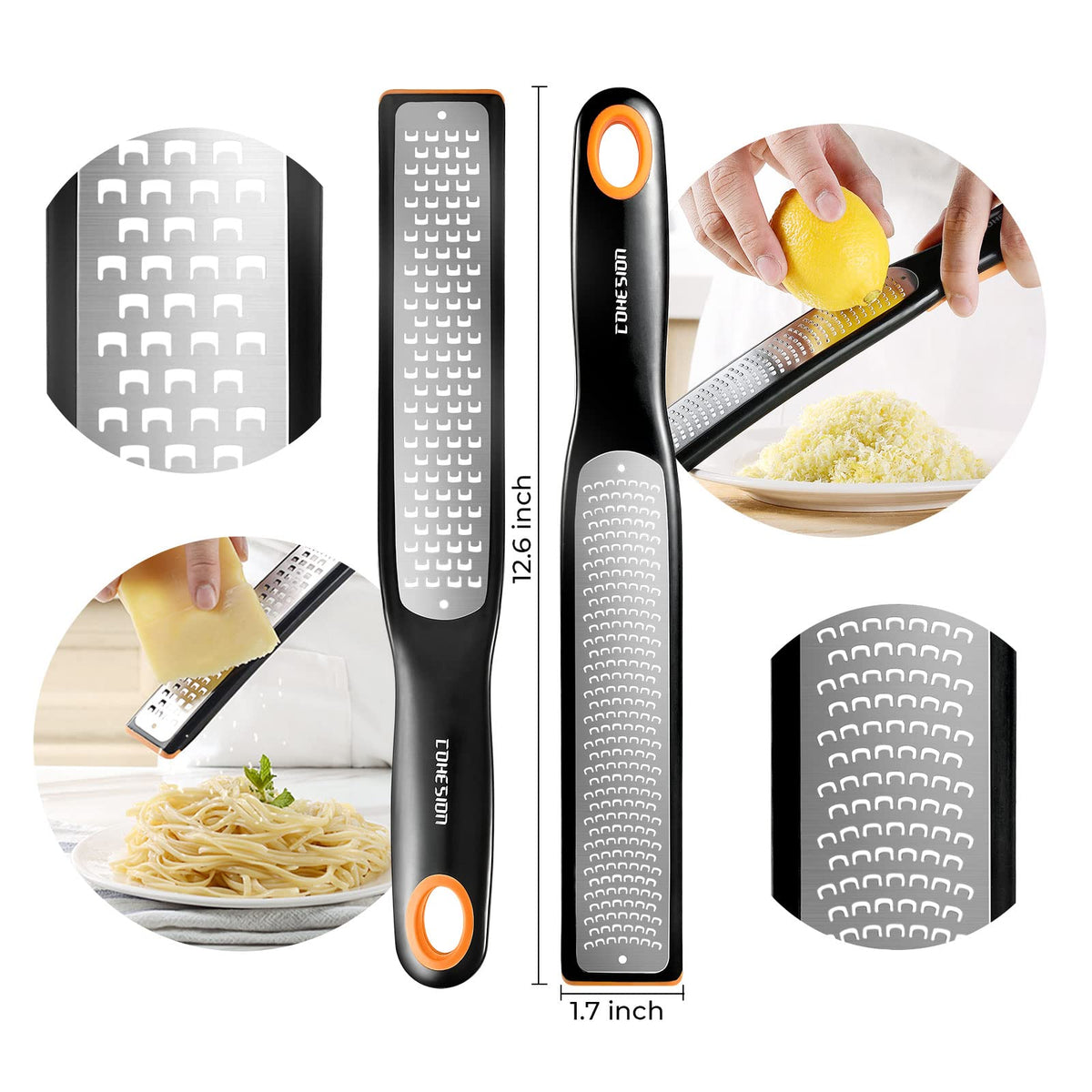Cohesion Etched Zester Grater Set of 2 - Cohesion Official Imagery - 4