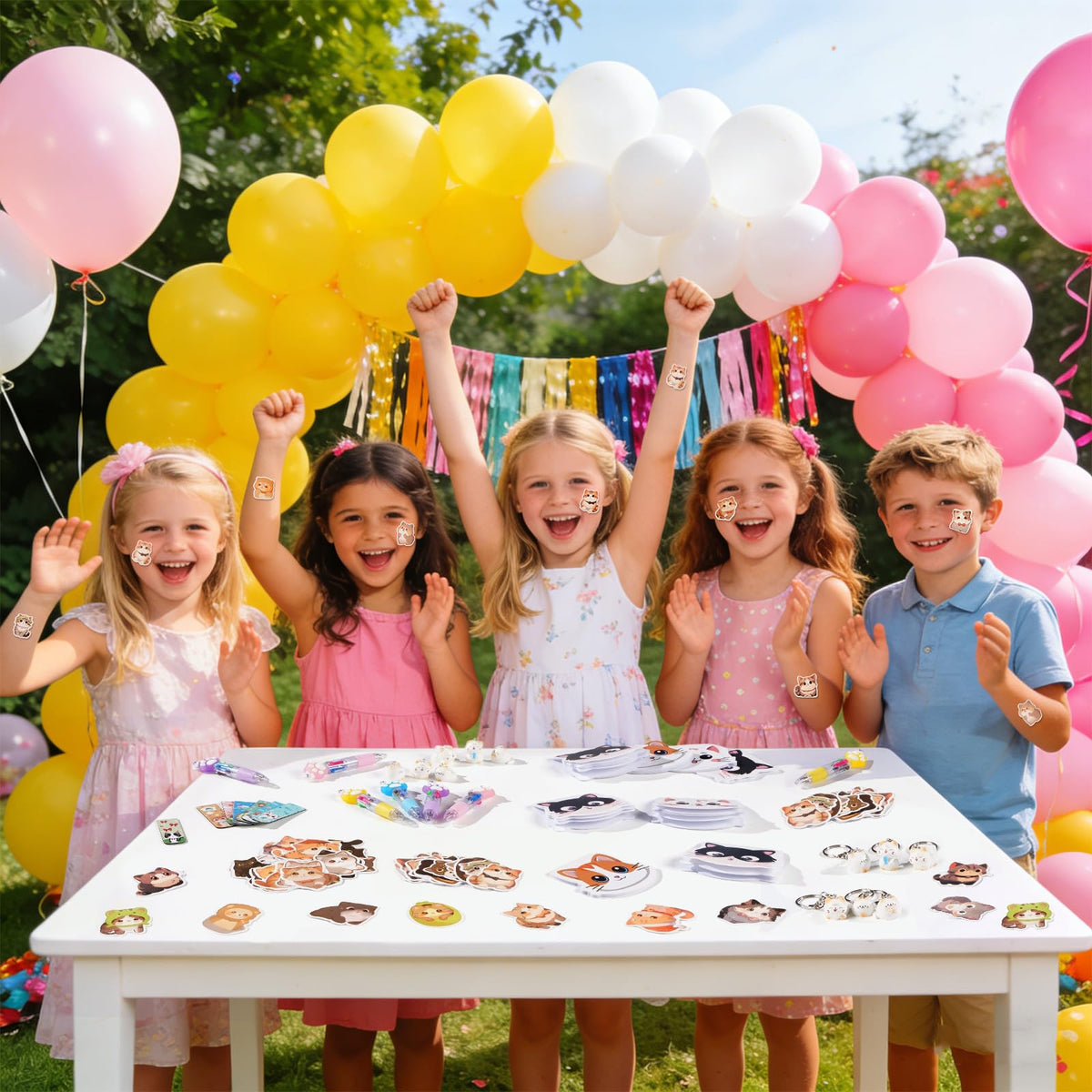 110 Pcs Cat Party Favors Goodie Bag Stuffers for Kids - Vanblue Official Imagery - 7
