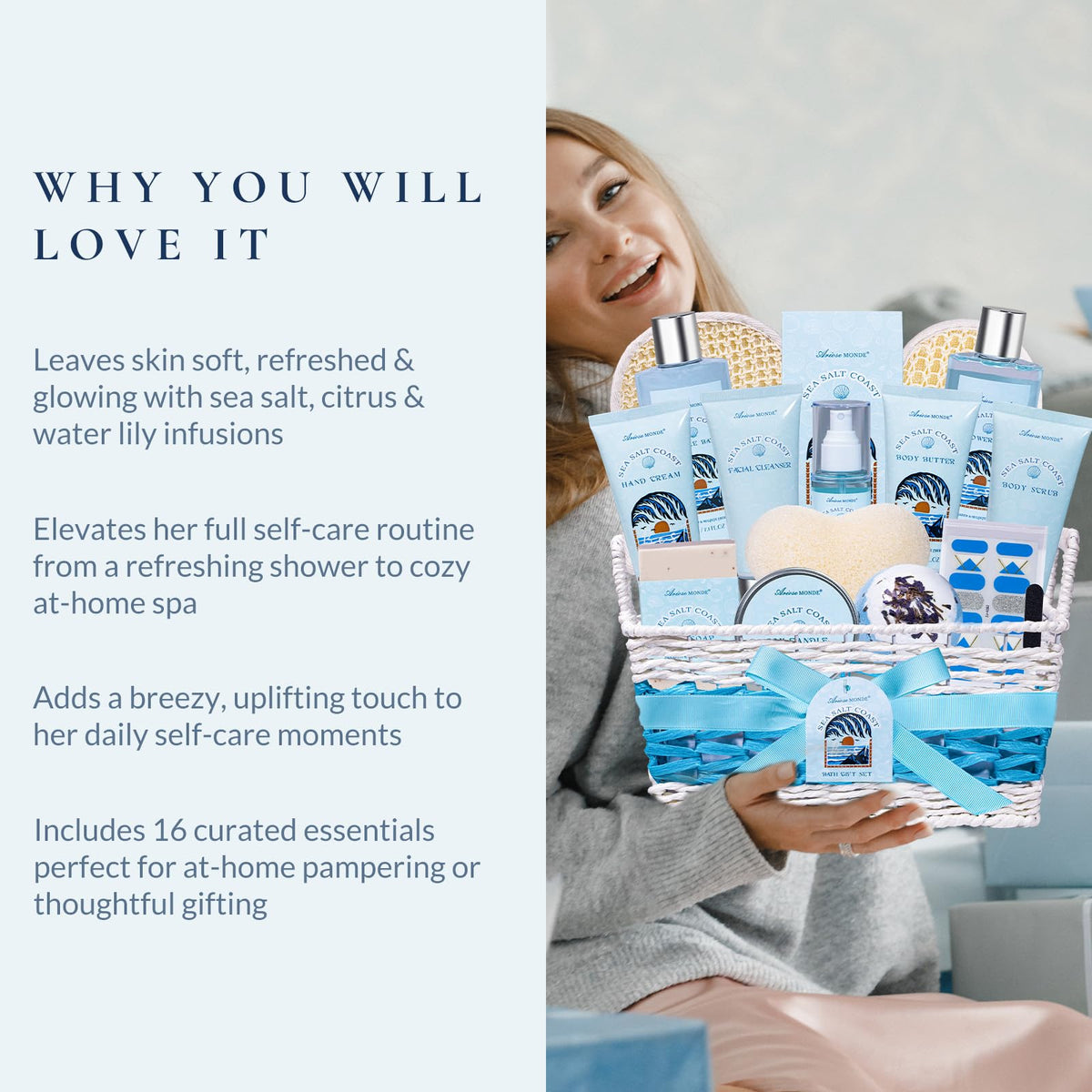 Gifts for Women Men Birthday Gifts for Women 17Pc Bath and - ArioseMonde Official Imagery - 5