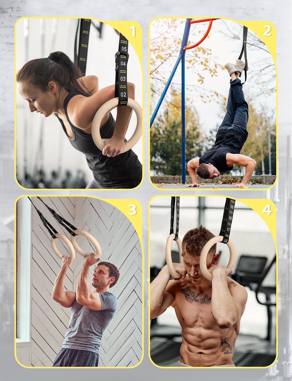 GHB Gymnastic Rings Wooden Gym Rings 1 25 - GHB Official Imagery - 8