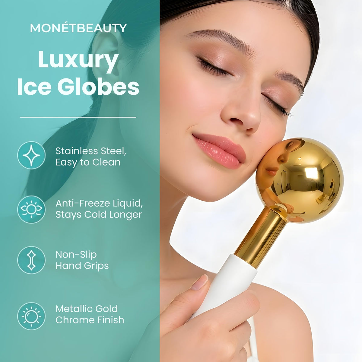 Tighten Skin Depuff Sinus Relief Try Stainless Steel Ice - MonétBeauty Official Imagery - 5