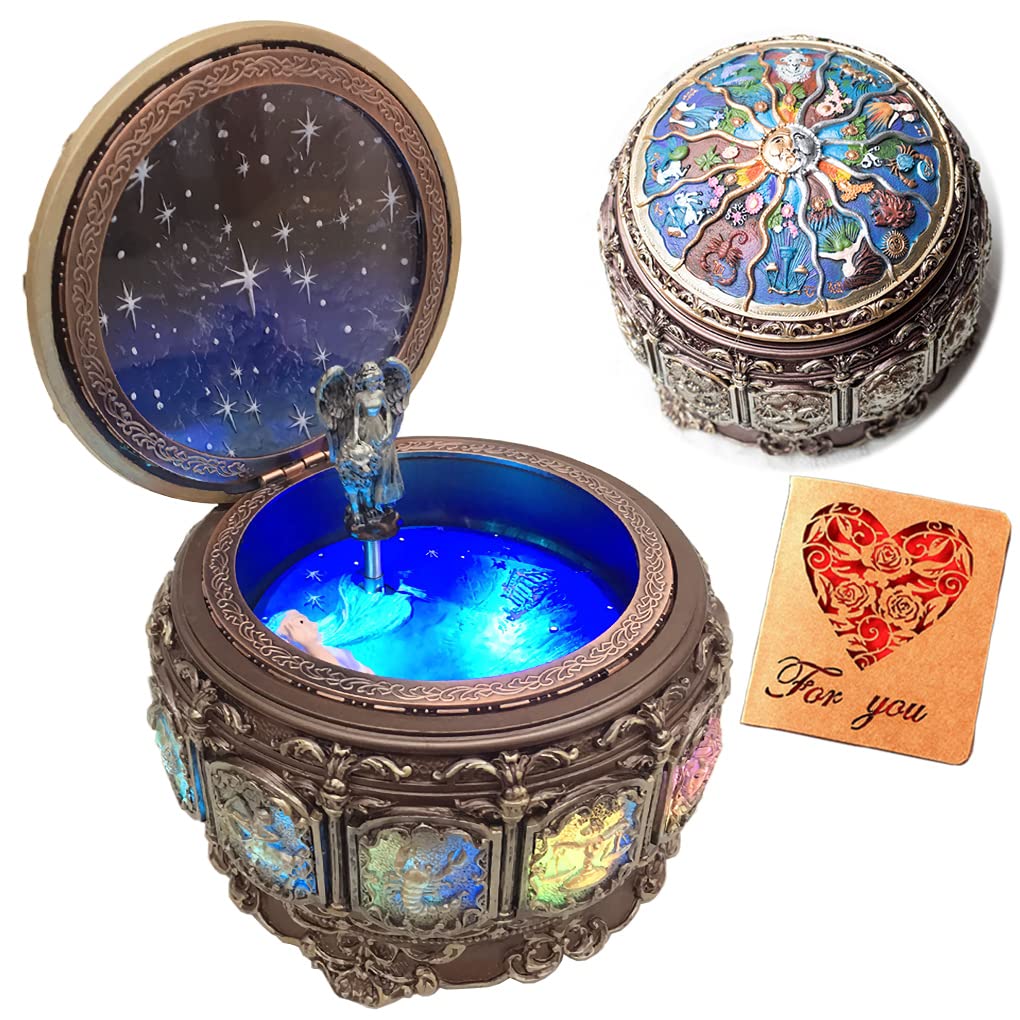 Briskfeel Vintage Music Box with Constellations Rotating - Amperer Official Imagery - 1