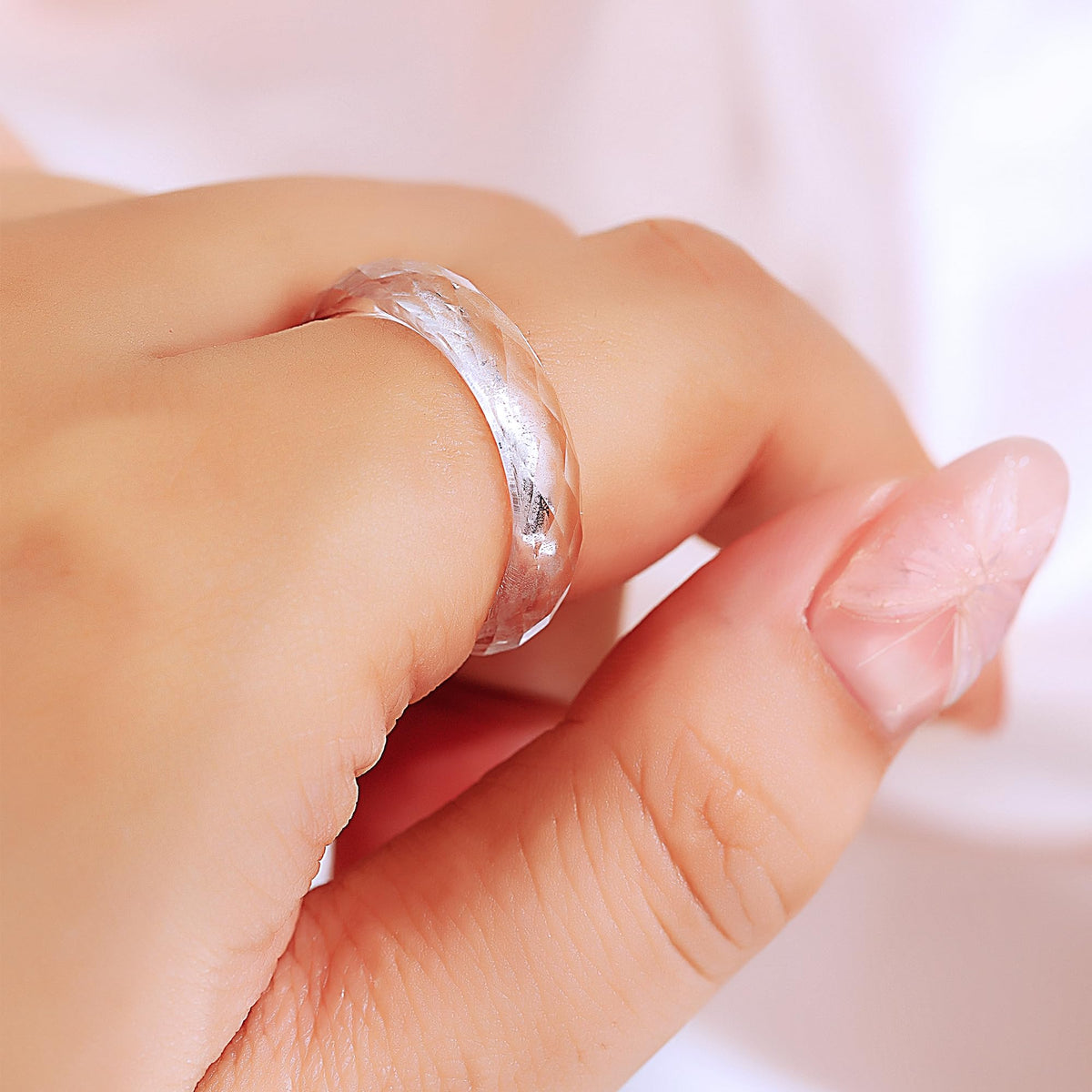 Fine Jewelry New Trend White Sapphire Ring Classic Original - CHINALUSTER Official Imagery - 3