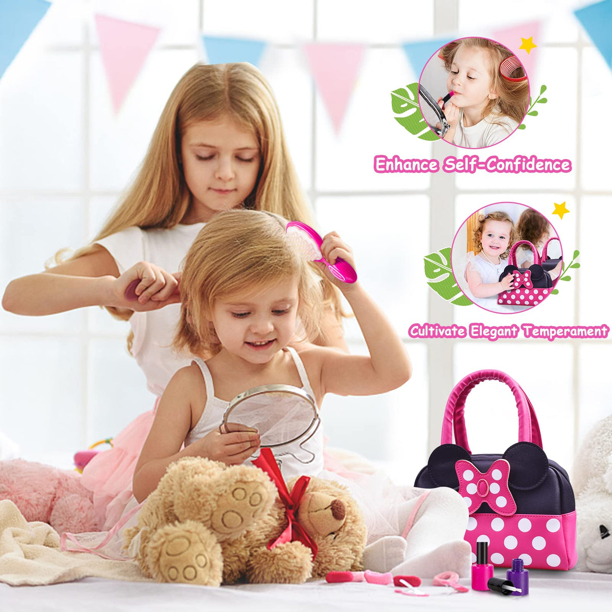 Kaodezhu Play Purse for Little Girls Toddler Purse Pretend - Kaodezhu Official Imagery - 5