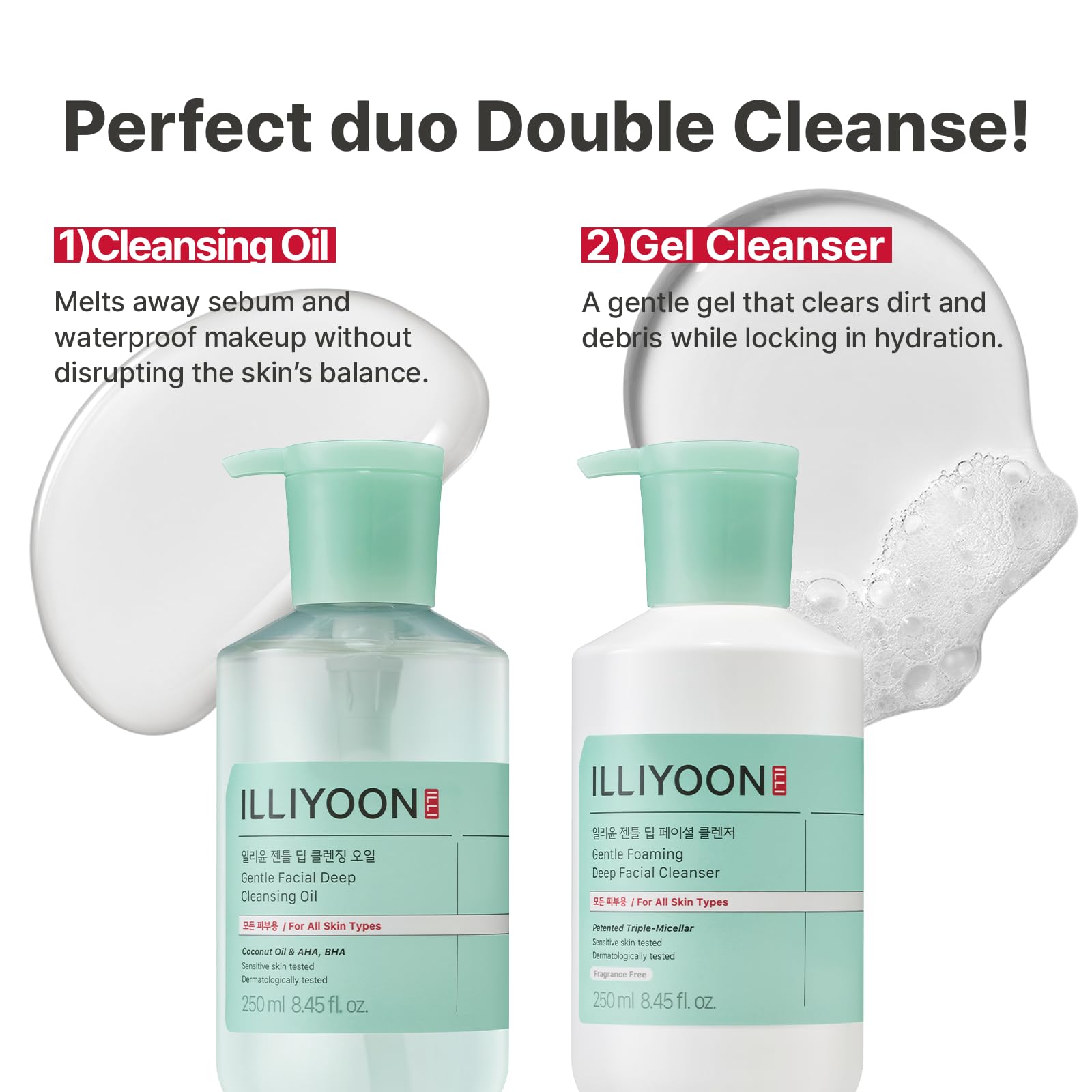 Illiyoon Gentle Deep Facial Cleanser - Low pH Gel Foam Face Wash for Sensitiv - Illiyoon Official Product View 10