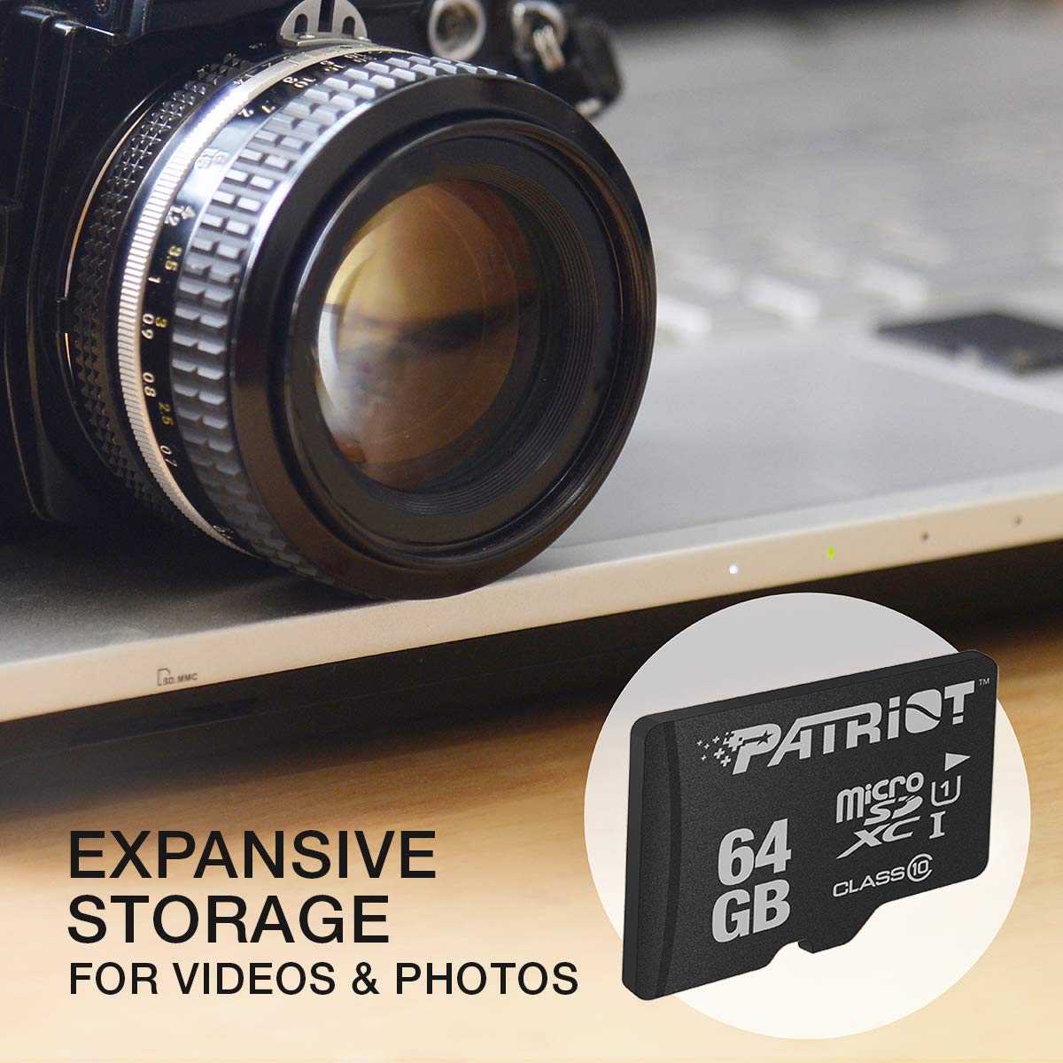 Patriot LX Series Micro SD Flash Memory Card 64GB