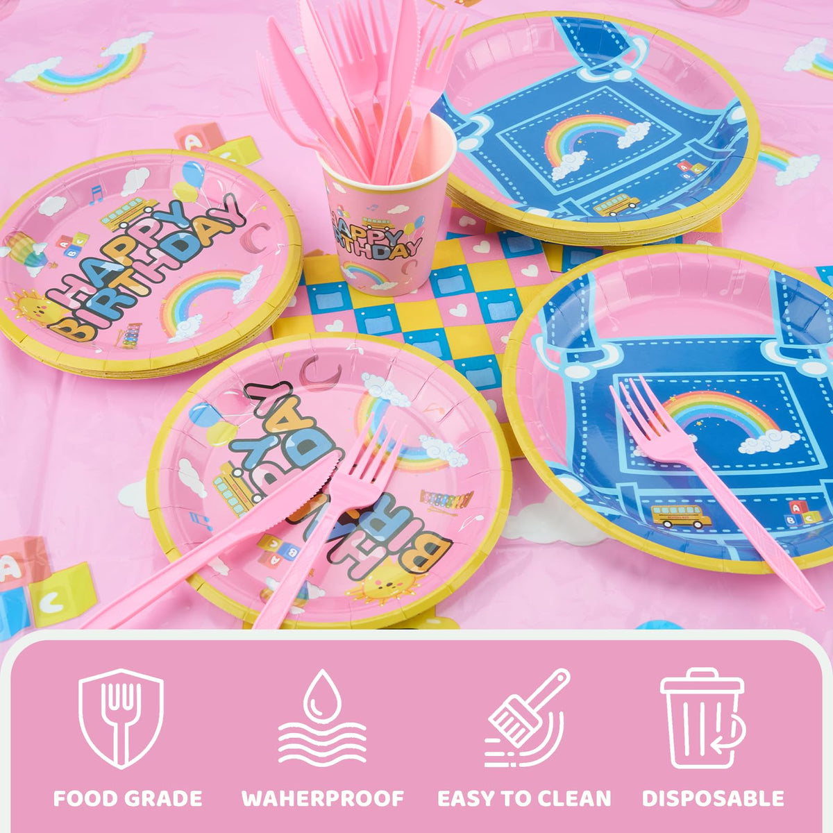 185PCS English Teacher Birthday Decorations for Girls Party - Bafeil Official Imagery - 4