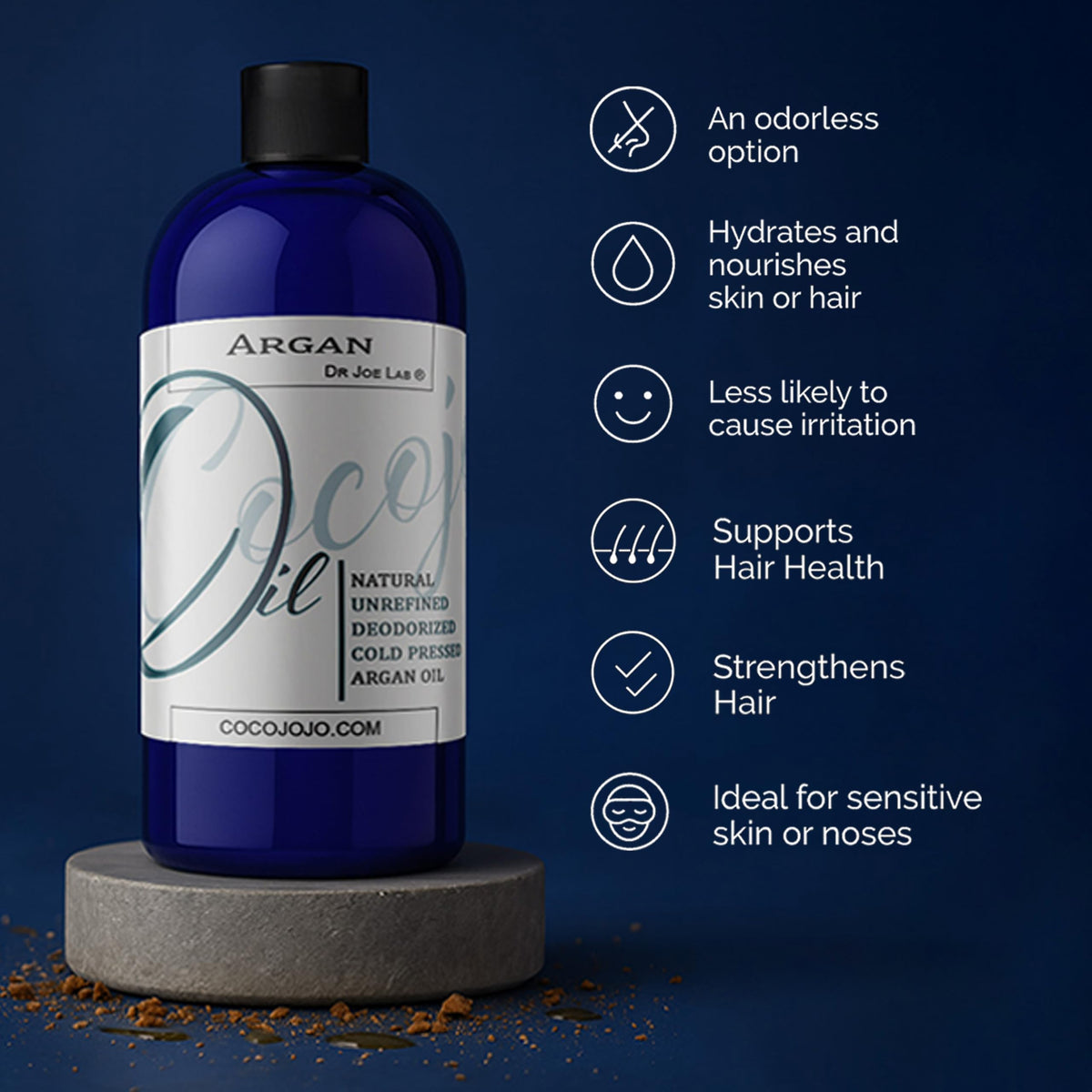 cocojojo Deodorized Argan Oil for Hair Treatment Oils Pure - cocojojo Official Imagery - 4