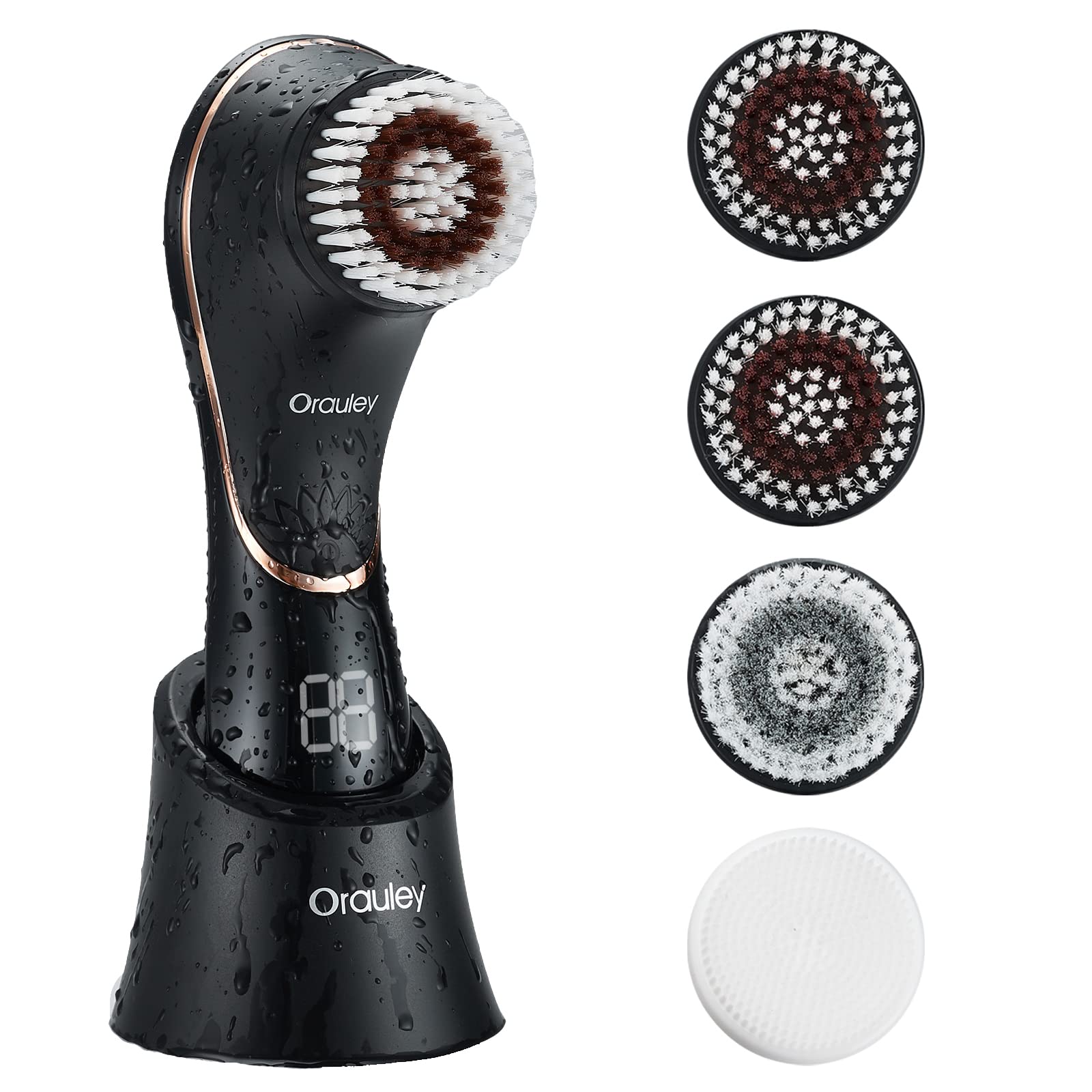 Facial Cleansing Brush Electric Face Scrubber Rechargeable - Orauley Official Imagery - 2