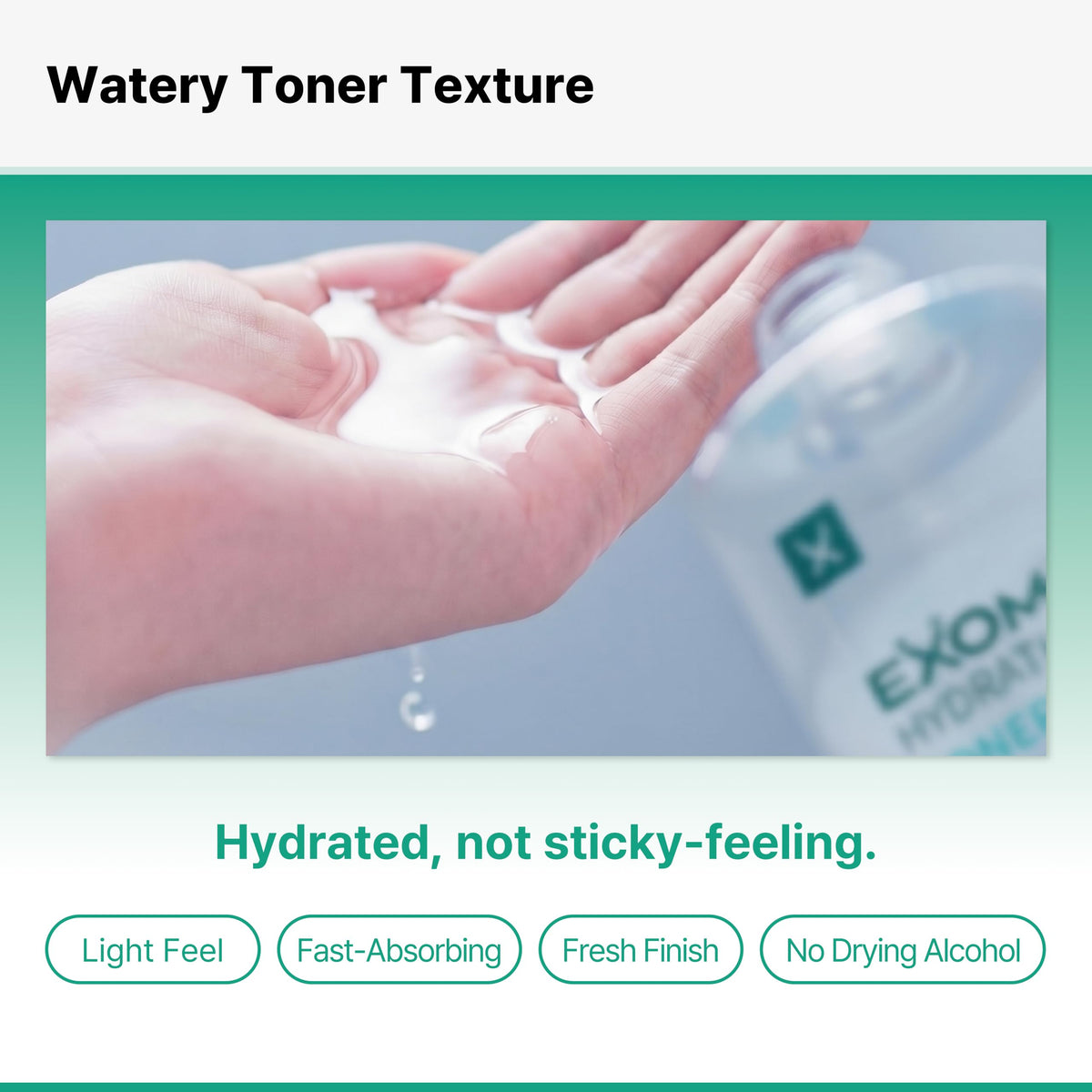 Exome Hydrating Toner Greenery Aqua Base Starter for Glow - Exome Official Imagery - 5