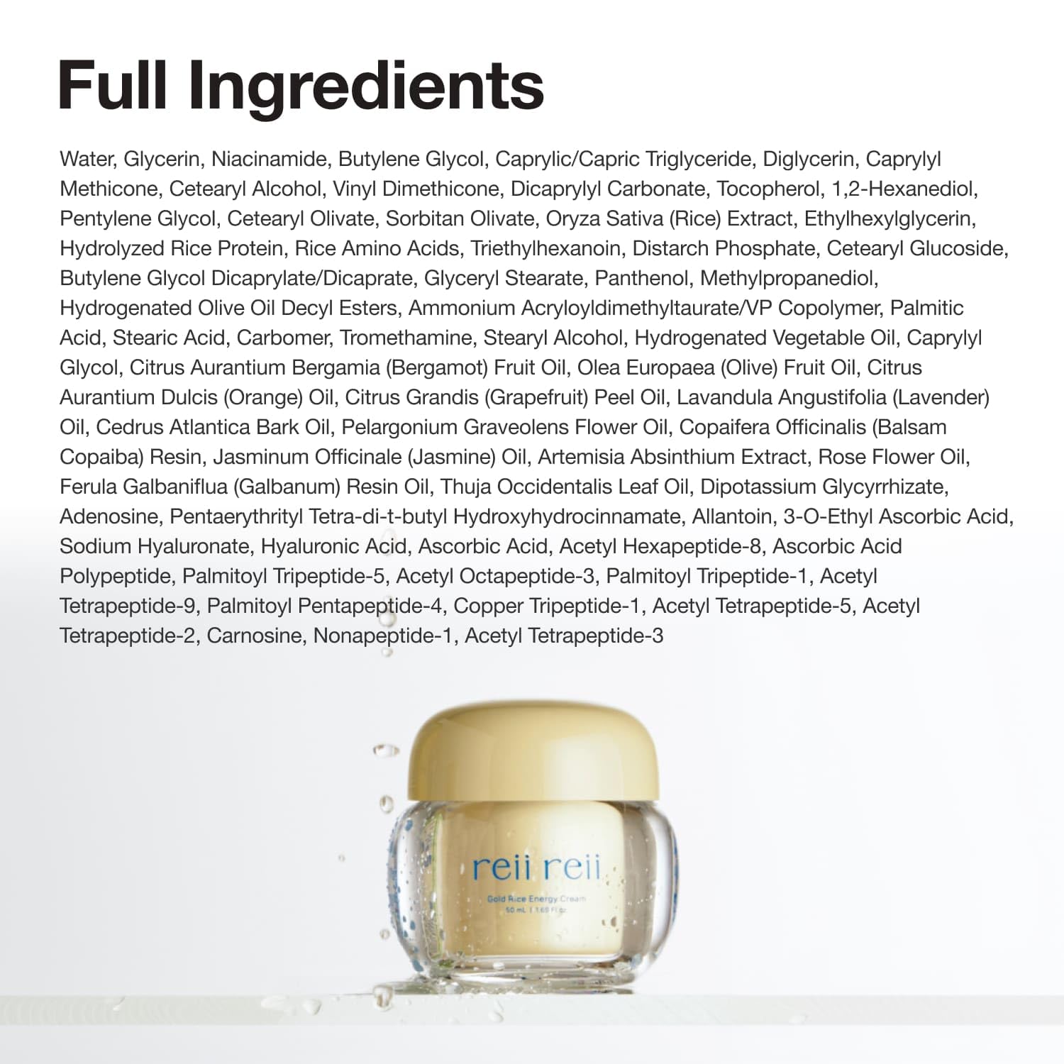 Gold Rice Energy Cream – Heritage Golden Rice Formula for Deep - reii reii