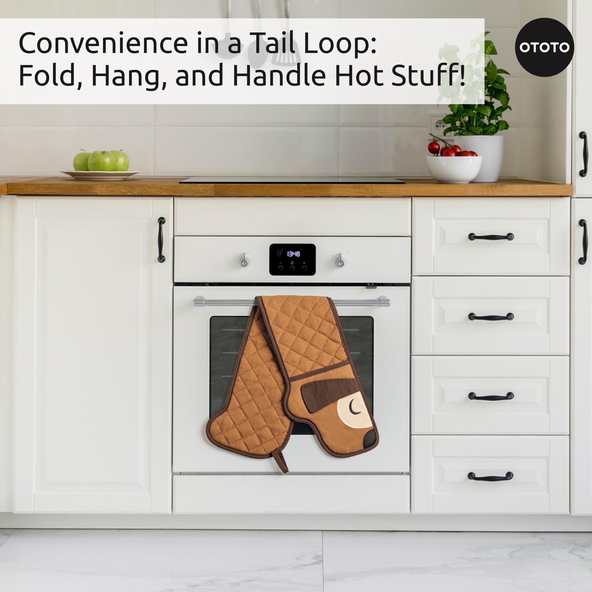 OTOTO Hot-Dog Double Oven Mitts Cute Funny - Gifts for Dog Lovers, Dac - View 5