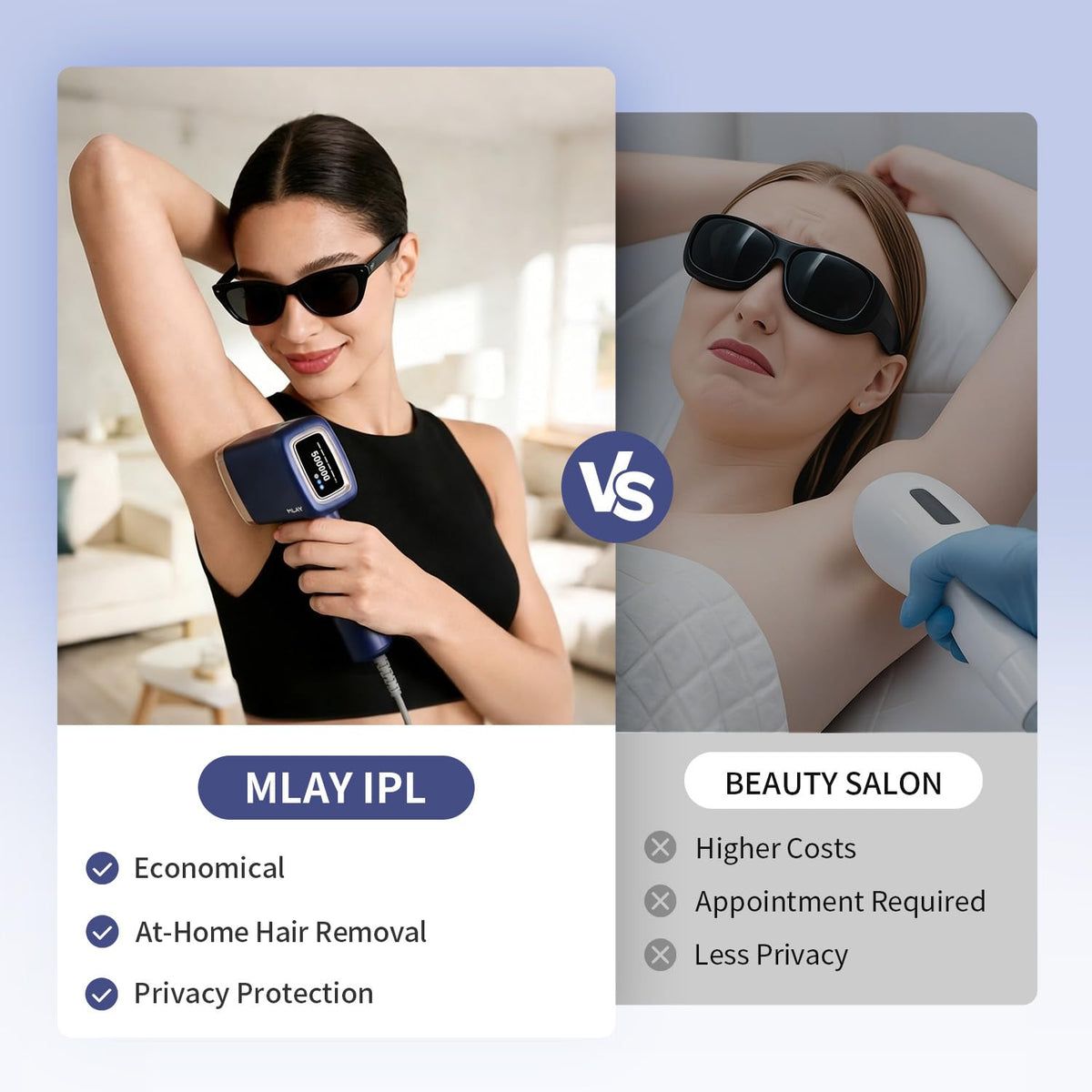 MLAY IPL Laser Hair Removal Ice Cooling Hair Removal Device - MLAY Official Imagery - 7