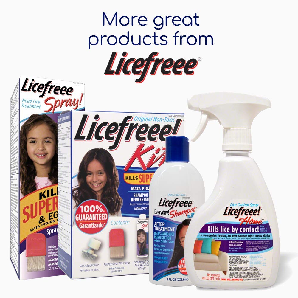 Licefreee Spray Family Size Lice Treatment for Kids Adults - Licefreee Spray! Official Imagery - 6