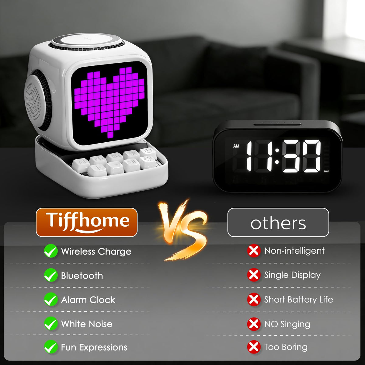 Smart Bluetooth Speaker with Wireless Charger Tiffhome - tiffhome Official Imagery - 8