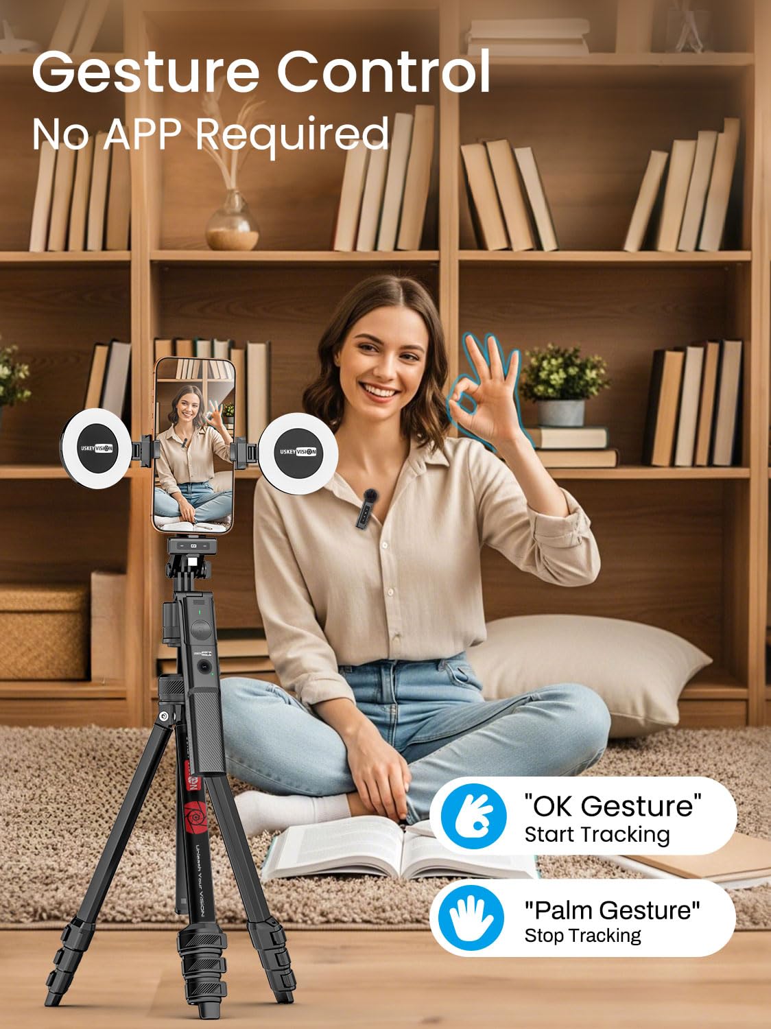 Content Creator Essentials Vlogging Kit w Mic - USKEYVISION Official Imagery - 4