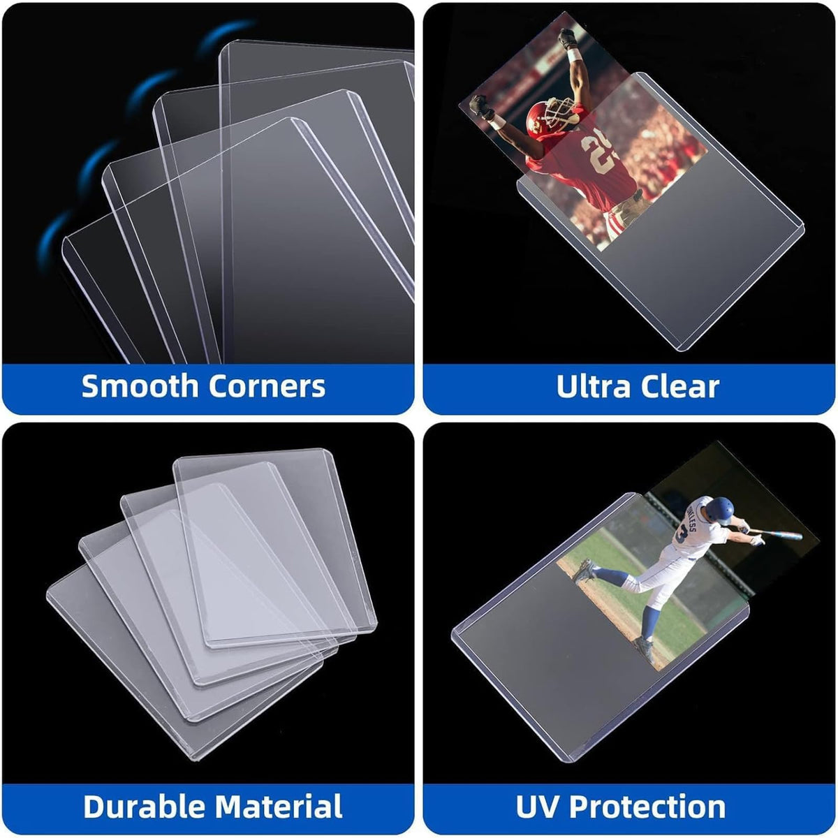 200 Card Sleeves Hard Plastic Arjiekwei 3 X 4 Trading Card - Arjiekwei Official Imagery - 5