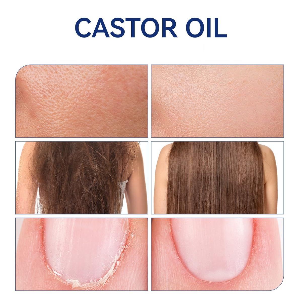 WenFeng Organic Castor Oil Roll On with Rose Quartz Roller Ball - WenFeng Official Product View 5