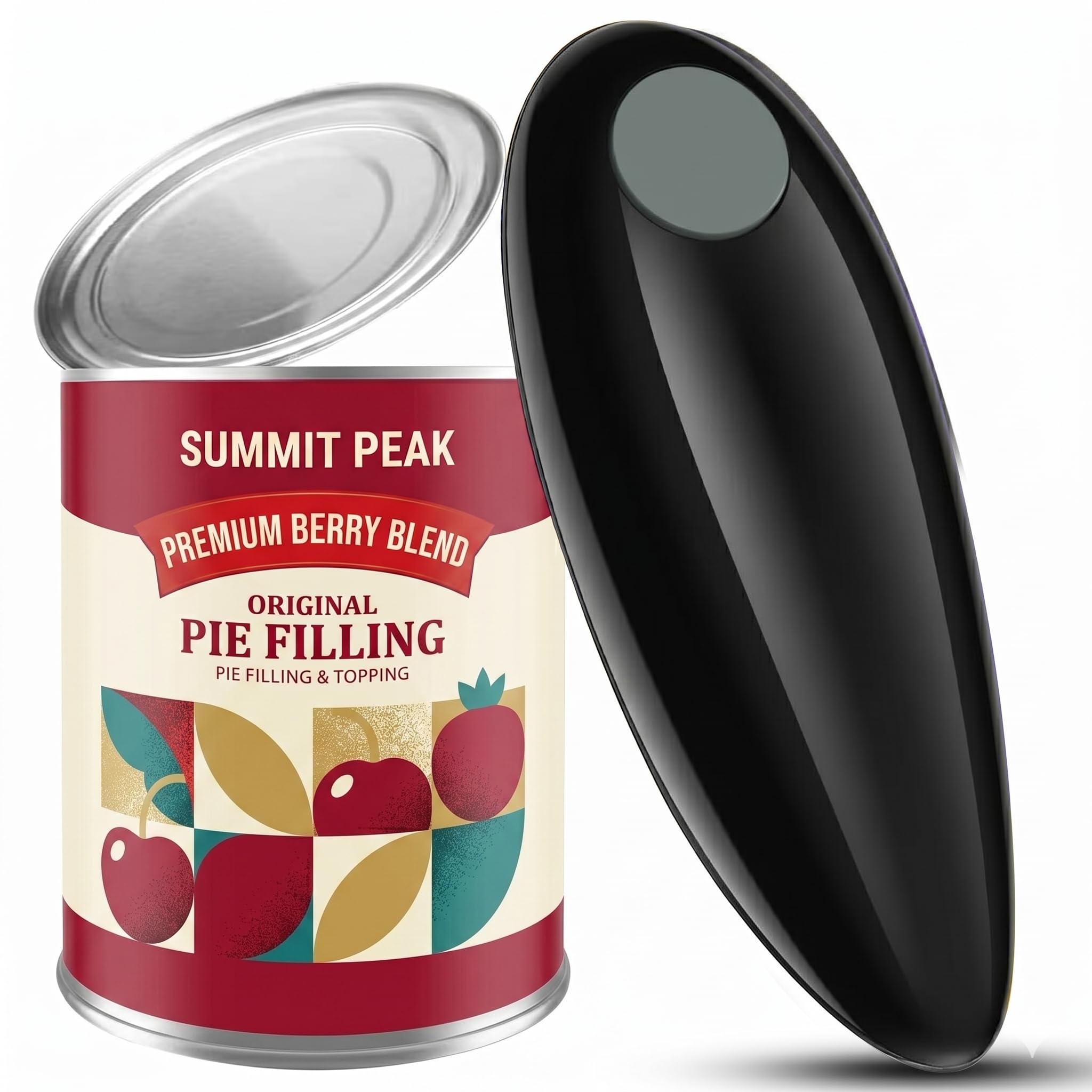 Electric Can Opener, One-Touch Automatic Handheld Can - Product Imagery