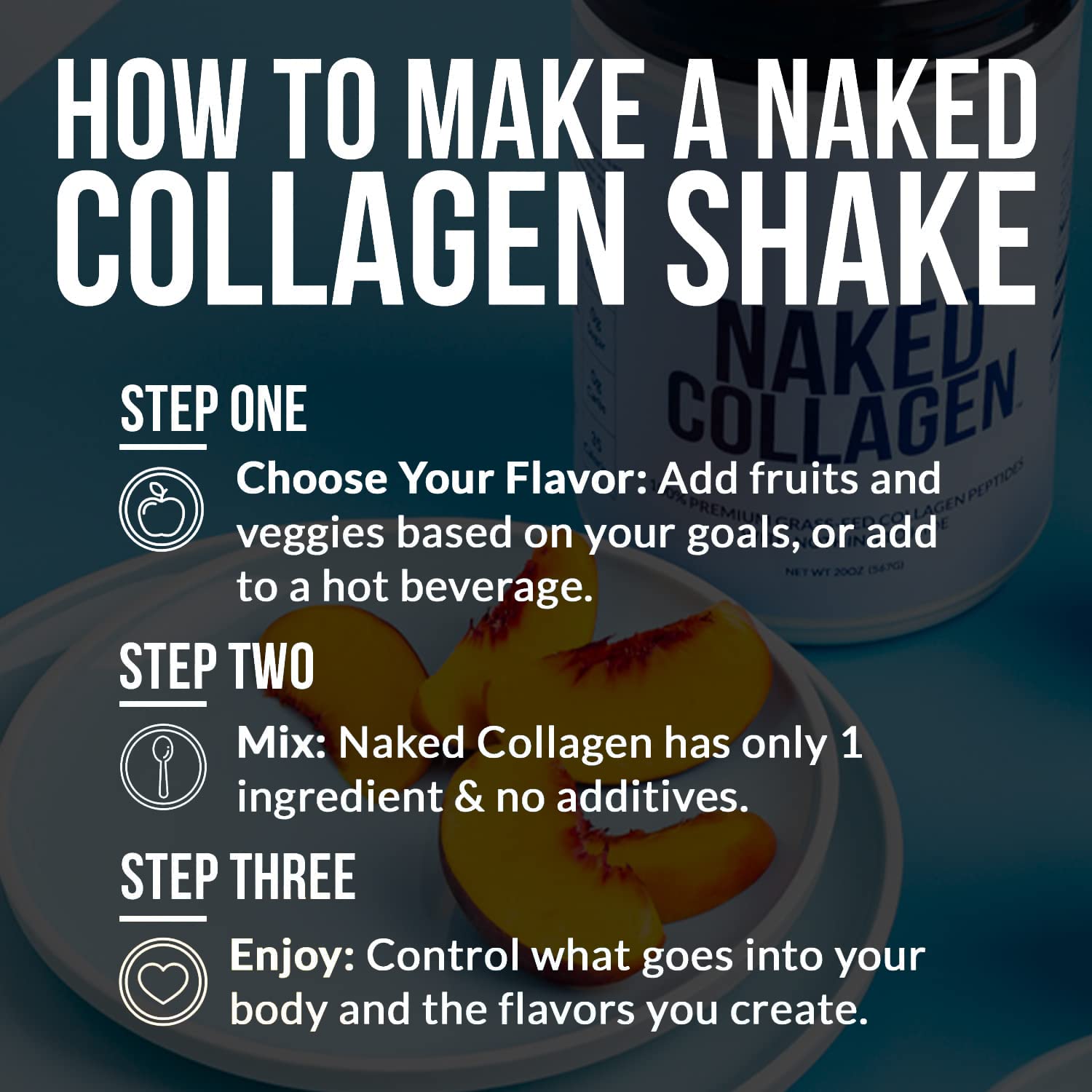 NAKED Collagen Peptides Protein Powder 60 Servings Pasture - NAKED Official Imagery - 8